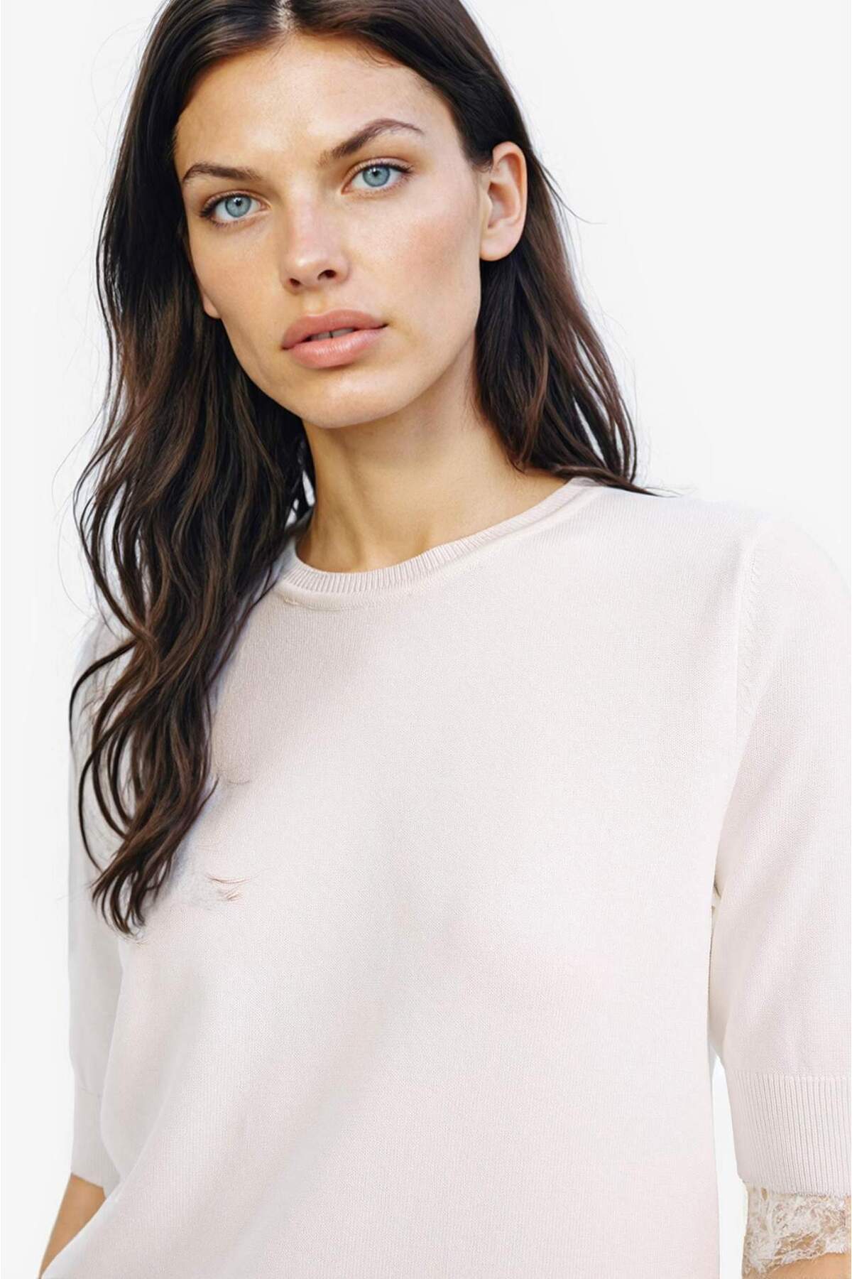 Defacto  Basıc Triko Kazak D6272AX25SM - Görsel 5