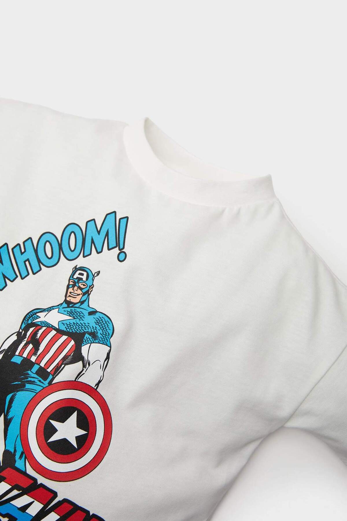 Defacto 2li Takım Marvel Comics Kısa Kollu Tişört Beli Lastikli Şort Erkek Bebek E4720A525SM fotoğrafı 5 (önizleme)