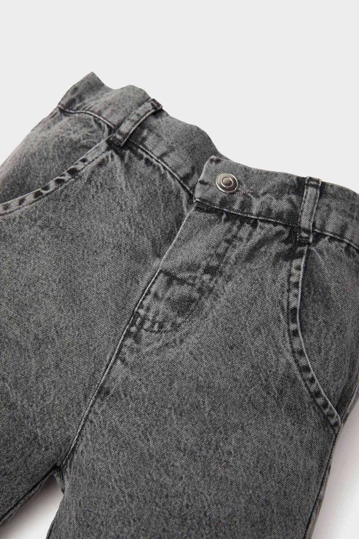 Defacto Basic Düz Beli Lastikli Jean Şort Erkek Bebek E3382A525SM fotoğrafı 4 (önizleme)