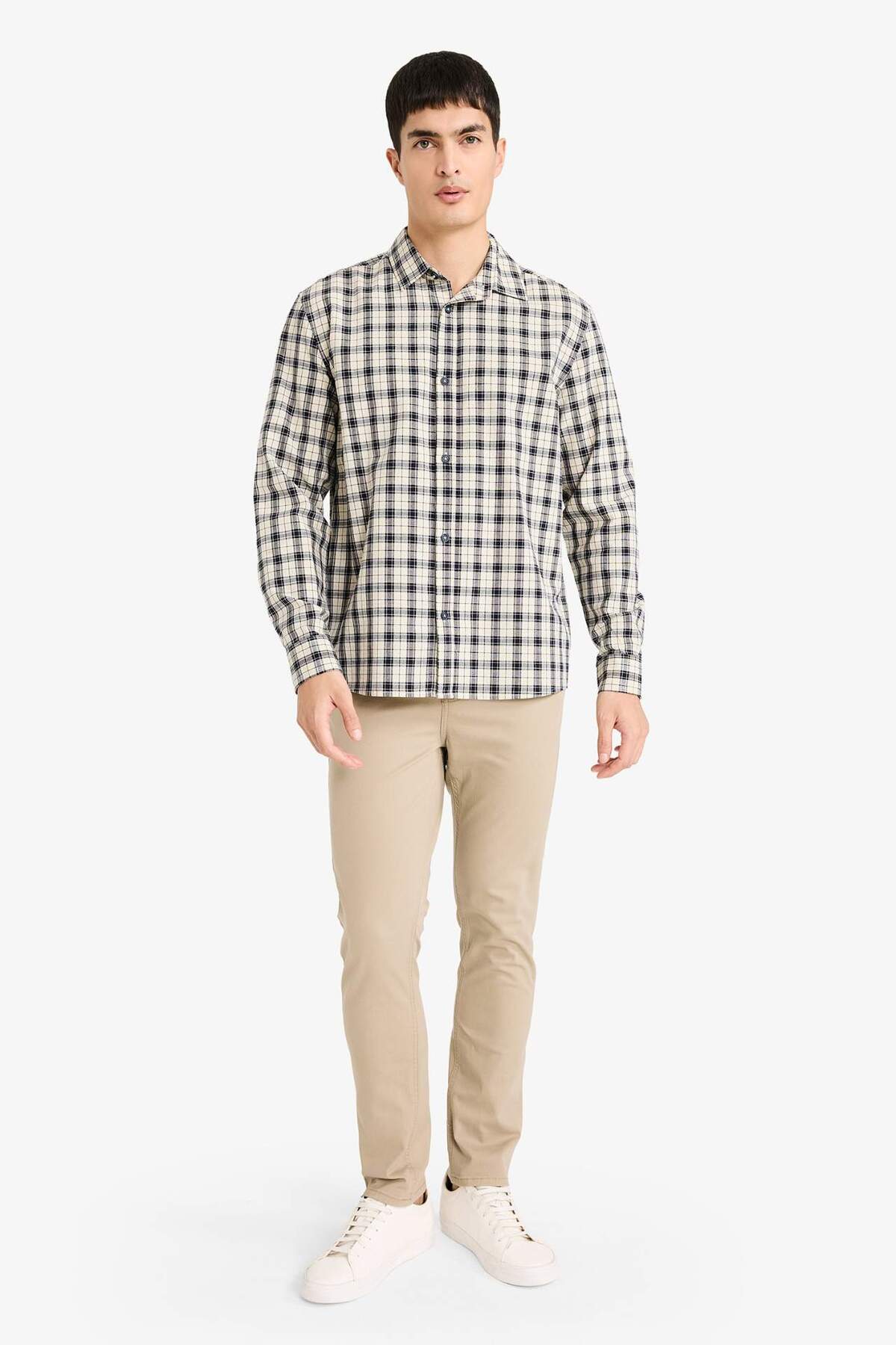 DeFacto Slim Fit Pantolon B2089AX25SP — بژ