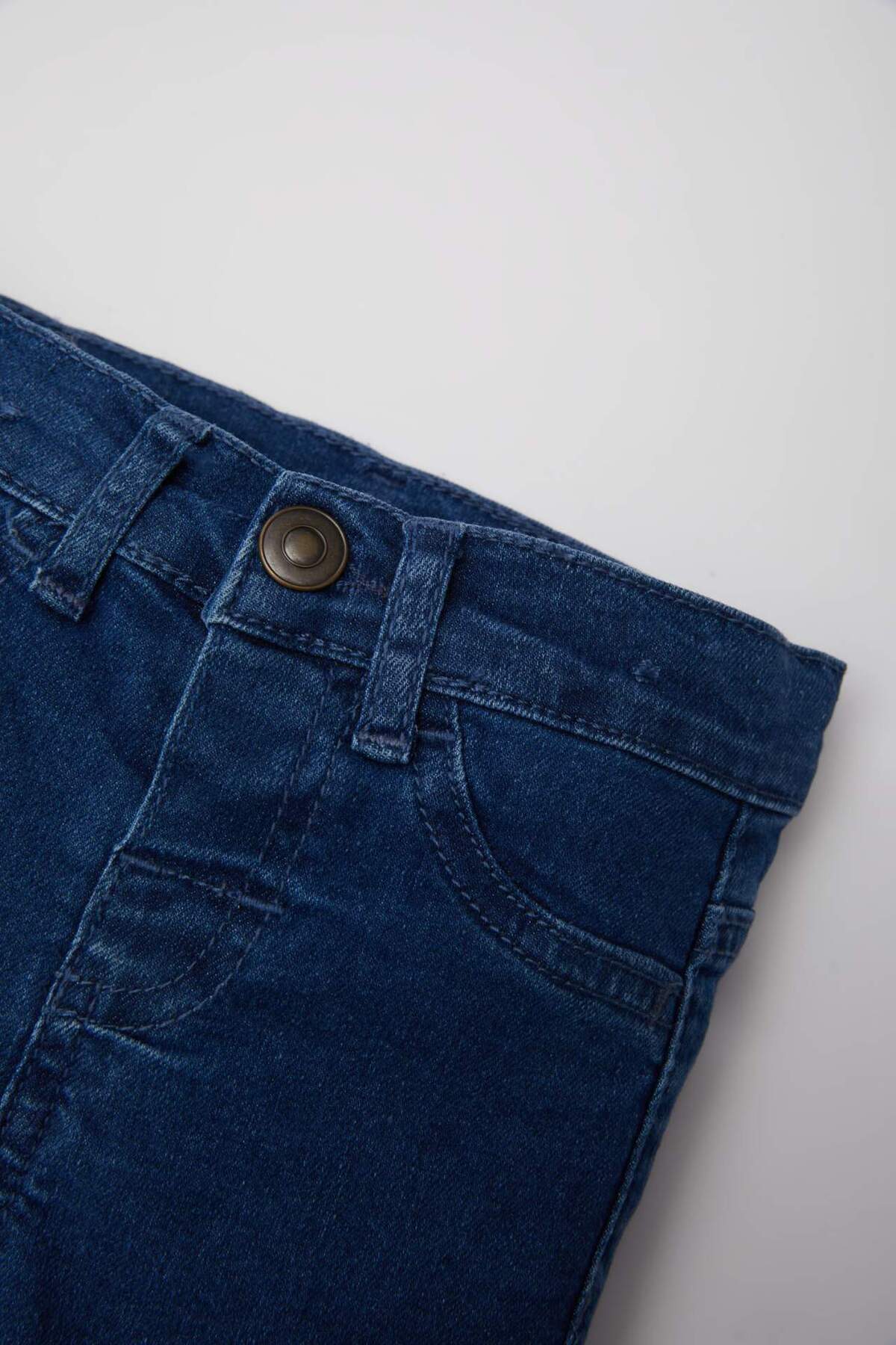 Defacto Beli Lastikli Düz Paça Basic Düz Jean Pantolon Erkek Bebek E1239A525SP fotoğrafı 5 (önizleme)