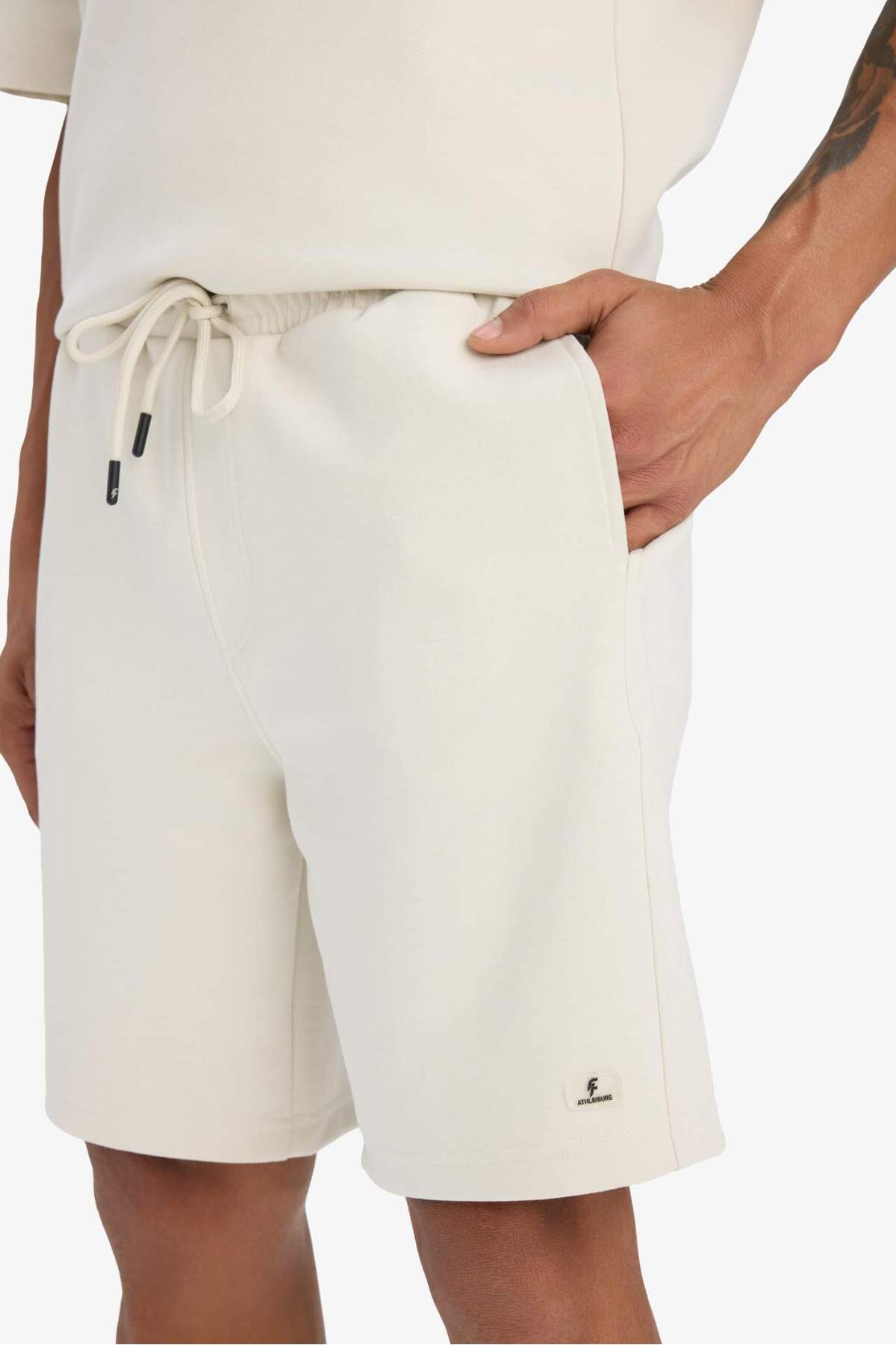 Defacto  Kısa Paça Skuba Dalgıç Kumaş Sporcu Şort C5902AX25SP - Görsel 5