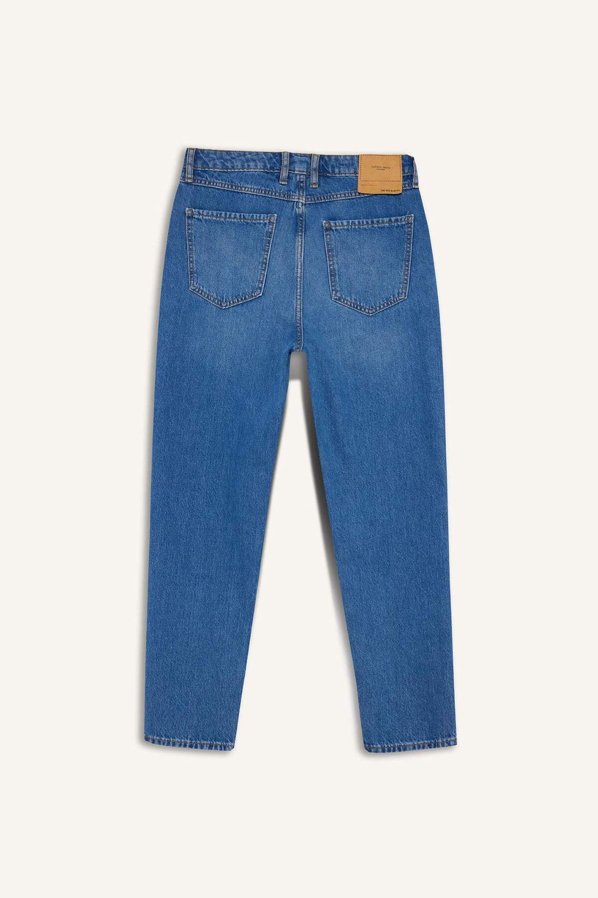 DeFacto %100 Pamuk 90's Slim Fit Jean Pantolon D8602AX25SP görsel 8