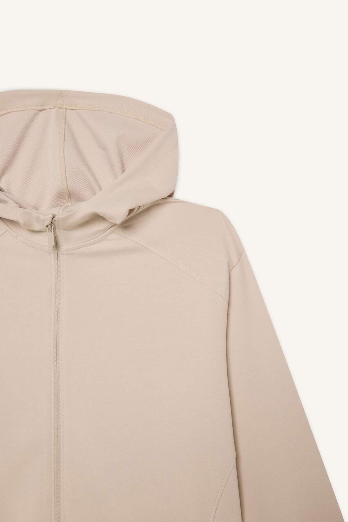Defacto  Standart Fit Kapüşonlu Çift Cepli Sporcu Fermuarlı Sweatshirt D7121AX25SP - Görsel 2