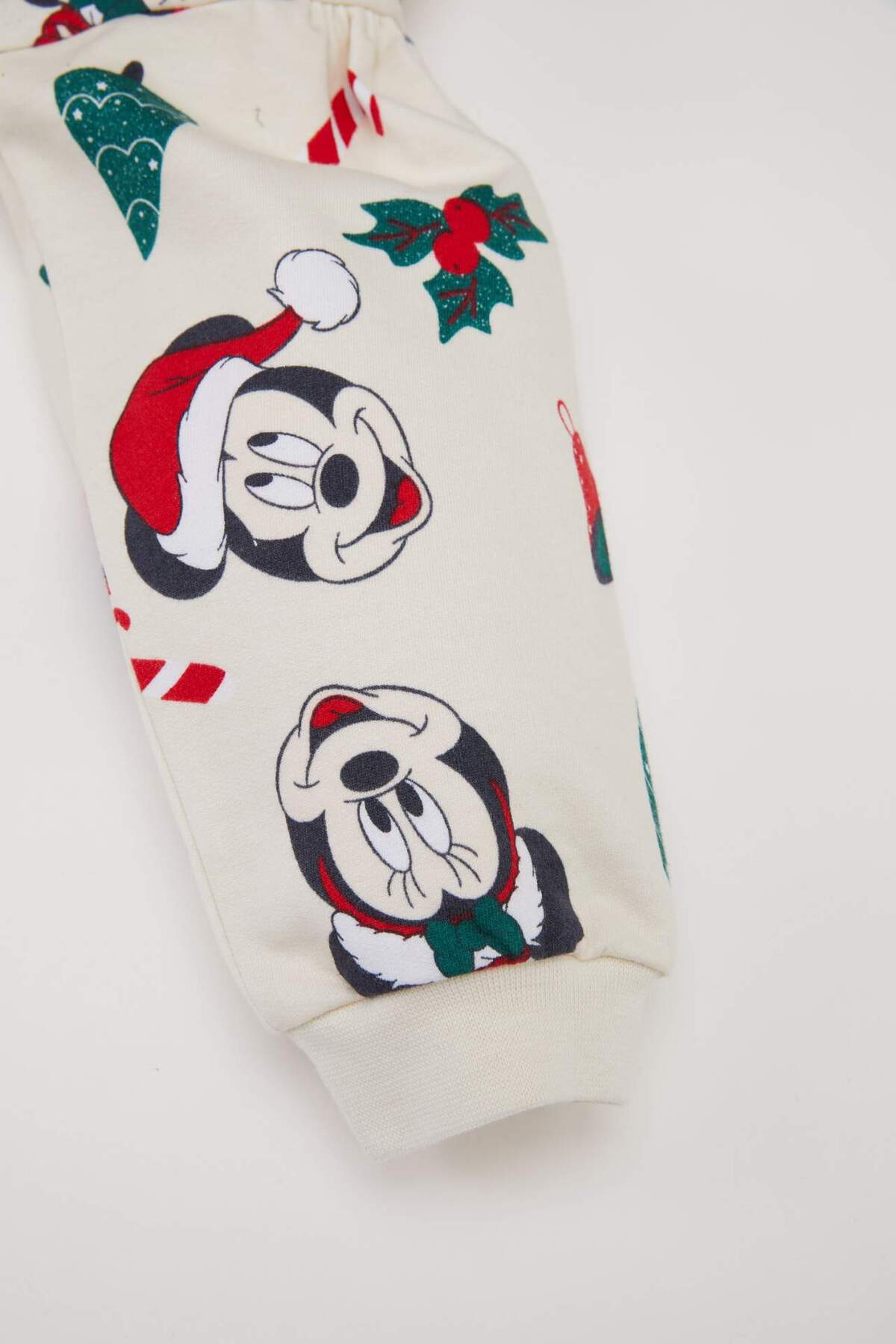 Defacto Disney Mickey & Minnie Yılbaşı Temalı Elbise Kız Bebek D7431A524WN fotoğrafı 4 (önizleme)