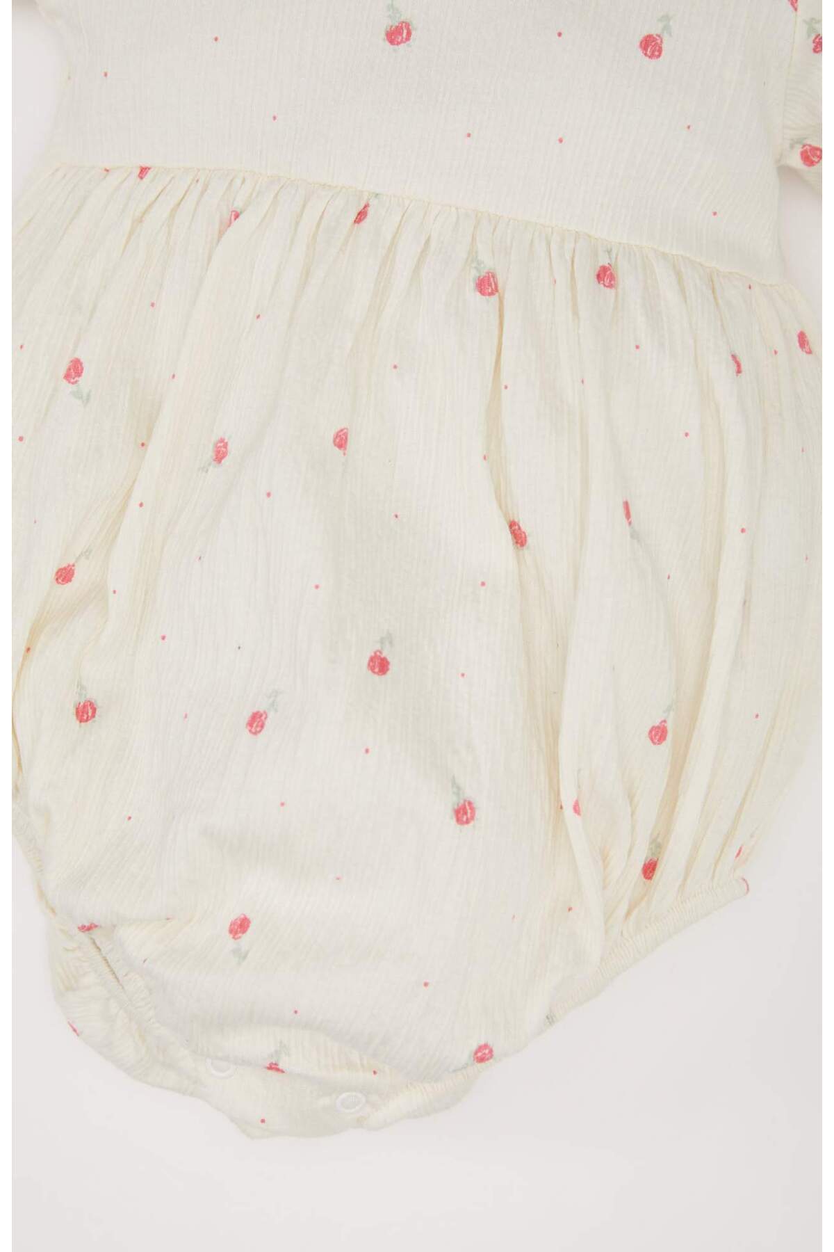 Defacto Çiçek Desenli Uzun Kollu Çıtçıtlı Body Kız Bebek Yenidoğan D9092A525SP fotoğrafı 3 (önizleme)