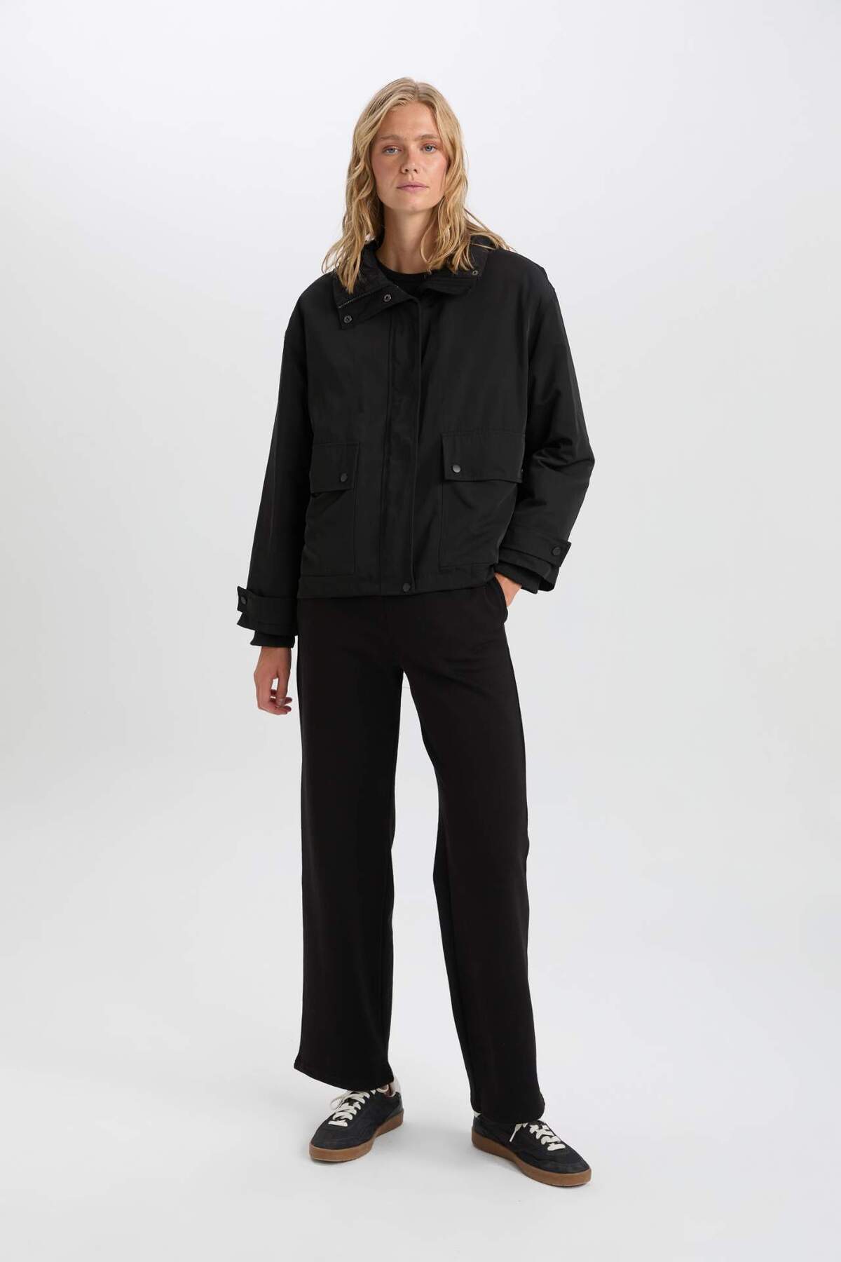 Defacto  Su Geçirmez Kapüşonlu Cepli Çıtçıtlı İçi Çıkarılabilir Mont C6878AX25SP - Görsel 2