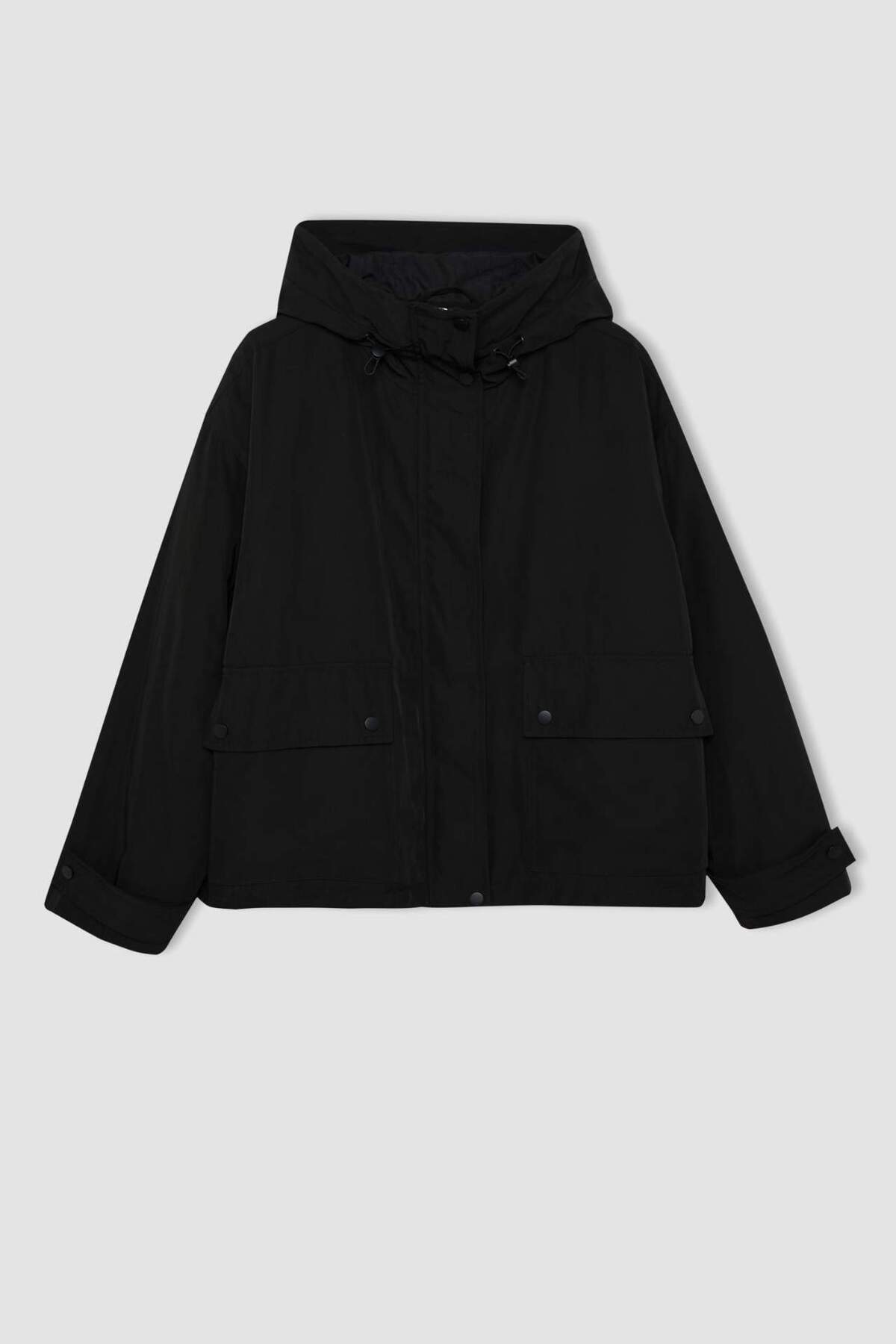 Defacto  Su Geçirmez Kapüşonlu Cepli Çıtçıtlı İçi Çıkarılabilir Mont C6878AX25SP - Görsel 8