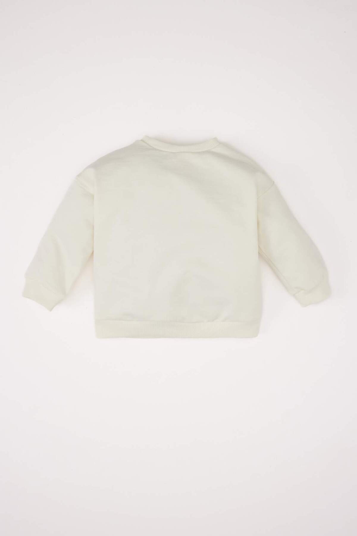 Defacto Bisiklet Yaka Baskılı Sweatshirt Kız Bebek E2948A525SP fotoğrafı 4 (önizleme)