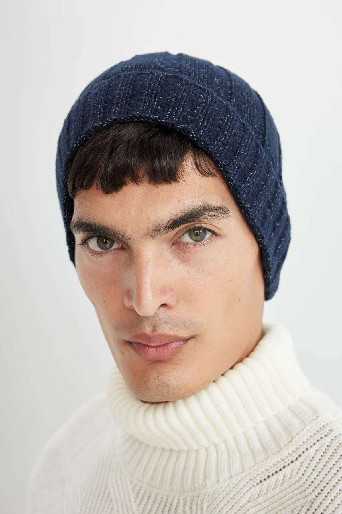 Defacto  Erkek Fitilli Basic Düz Örme Bere C7139AX24WN - Görsel 5