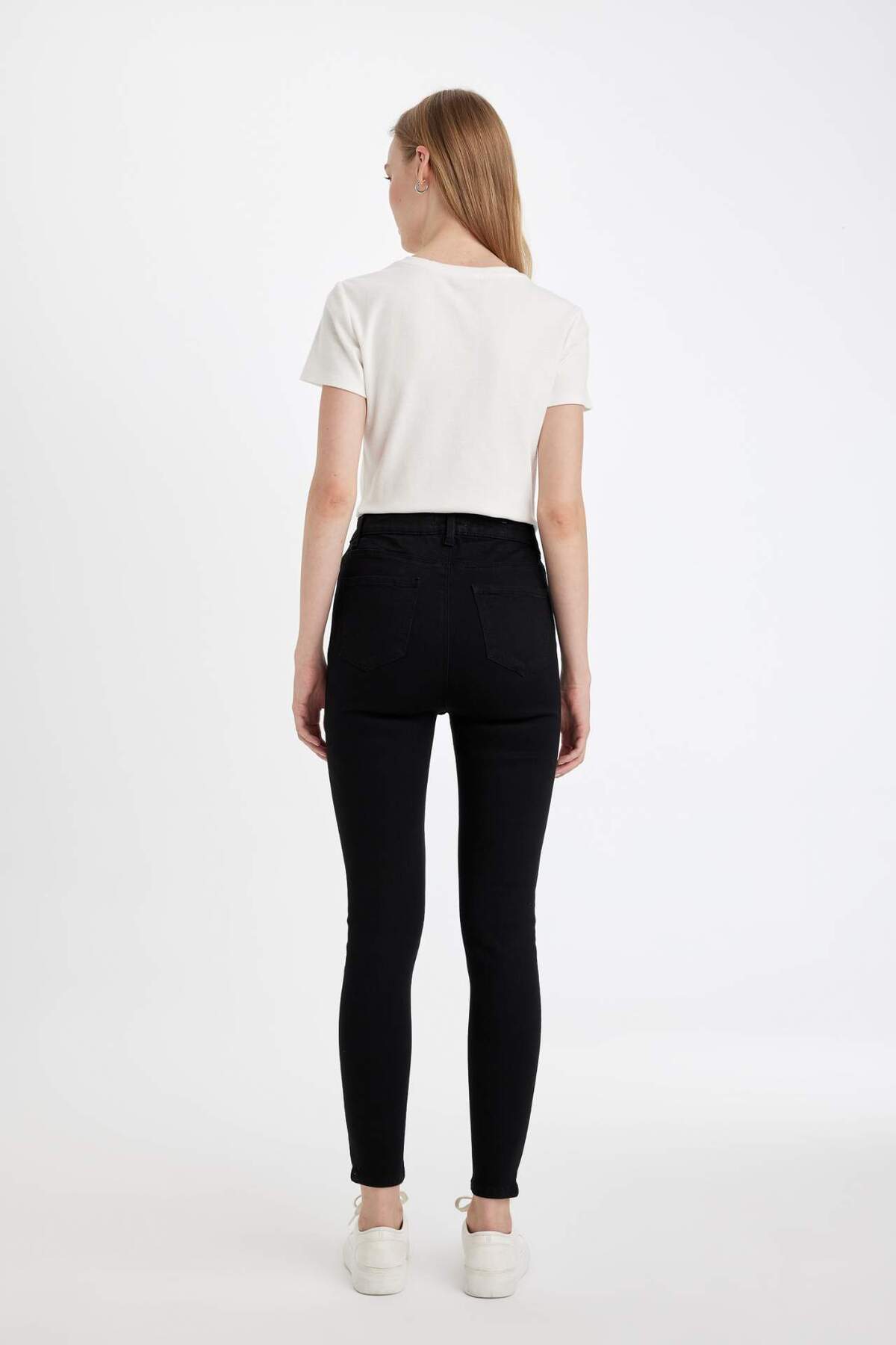 Defacto  Yüksek Bel Bilek Boy Jean Pantolon C8545AX24WN - Görsel 6