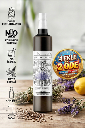 Sevinç Teyze Doğal Fermantasyon Sultan Sirkesi, Hayıt Sirkesi, Chaste Seed Vi...