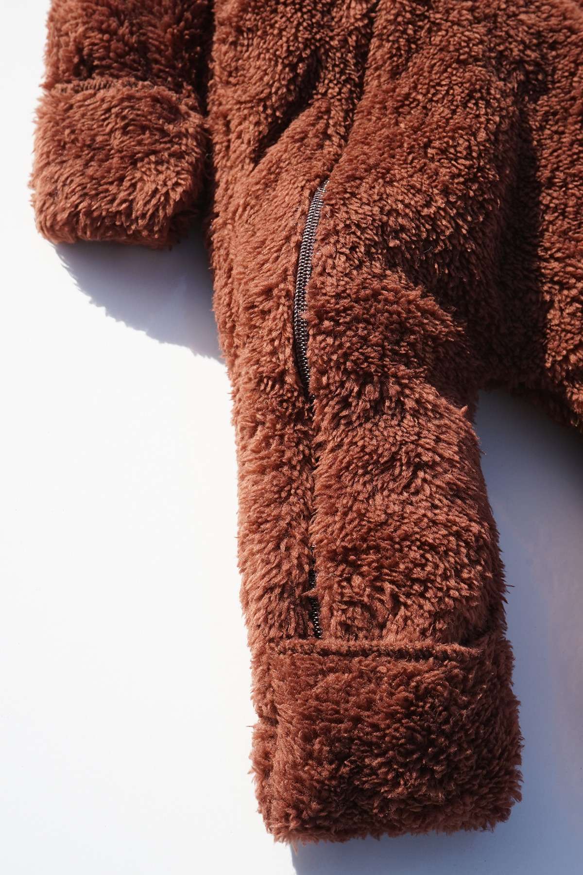 ipek atlas Kız Erkek Bebek Ve Çocuk Kışlık Patikli Eldivenli Ayıcık Tulum fotoğrafı 5 (önizleme)