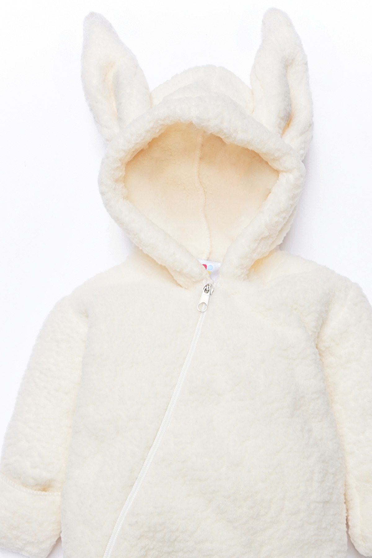 ipek atlas Kız Erkek Bebek Ve Çocuk Peluş Fermuarlı Kışlık Tavşan Tulum fotoğrafı 2 (önizleme)