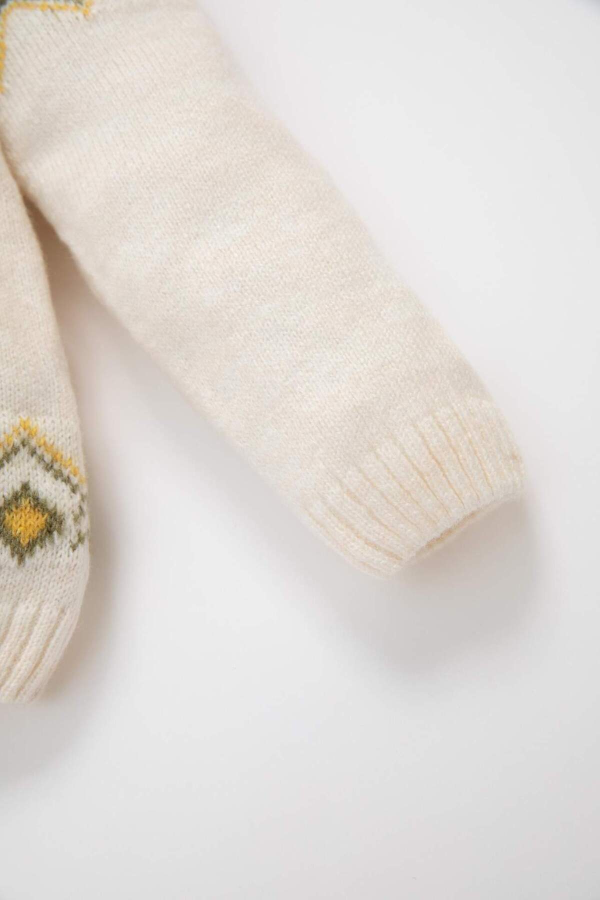 Defacto Etnik Desenli Triko Kazak Erkek Bebek C8866A524WN fotoğrafı 4 (önizleme)