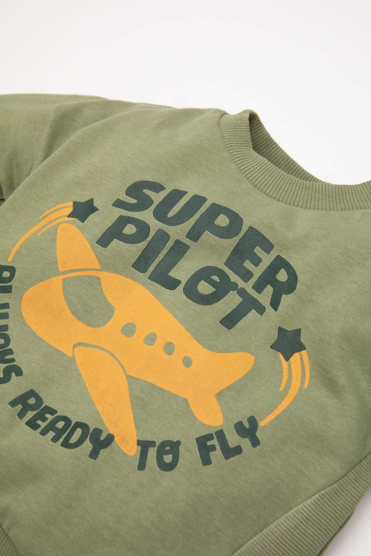 Defacto Erkek Bebek 2li Takım Baskılı Sweatshirt Beli Lastikli Eşofman Altı D5935A524WN fotoğrafı 4 (önizleme)