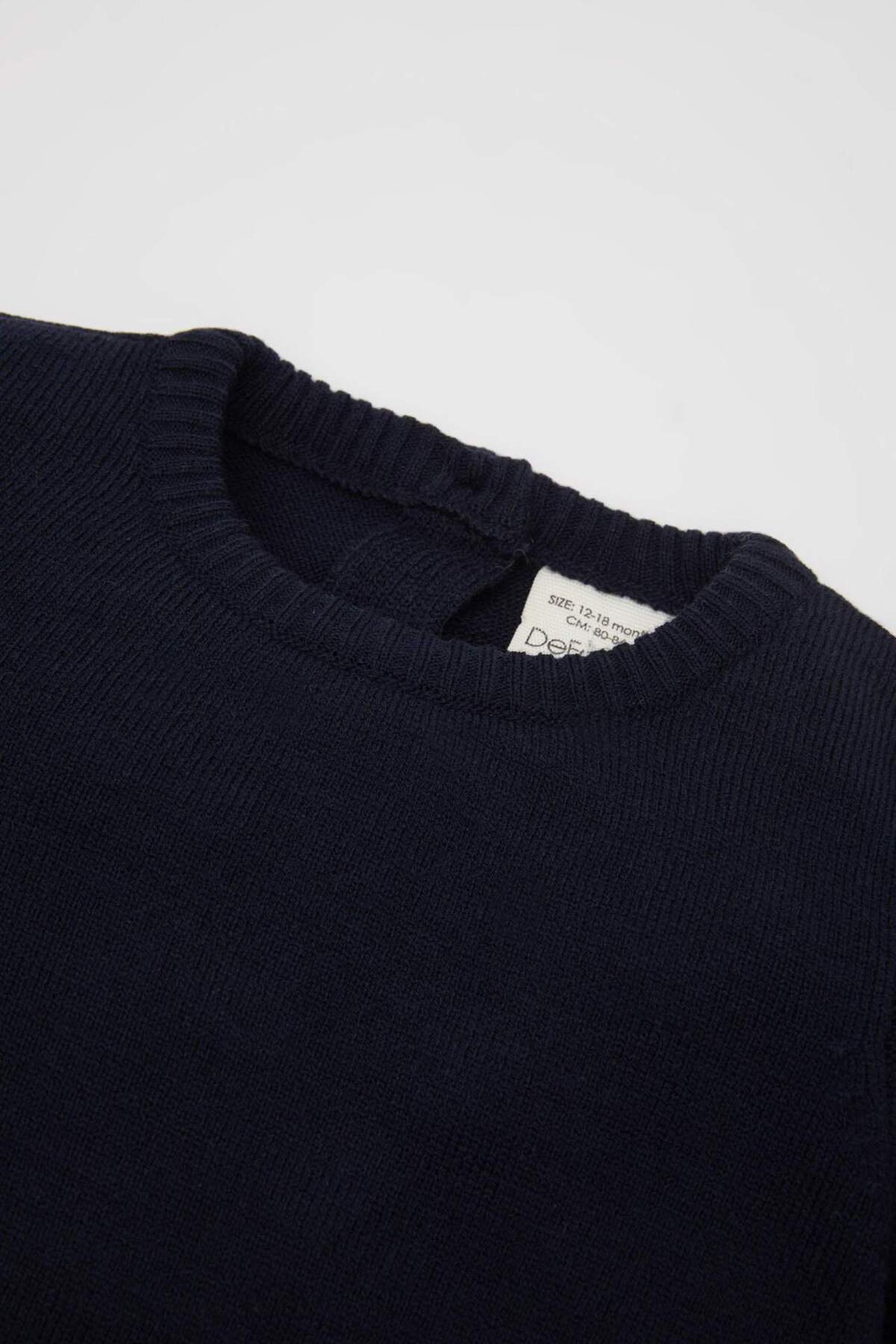 Defacto Erkek Bebek Bisiklet Yaka Triko Kazak A5036A524AU fotoğrafı 5 (önizleme)
