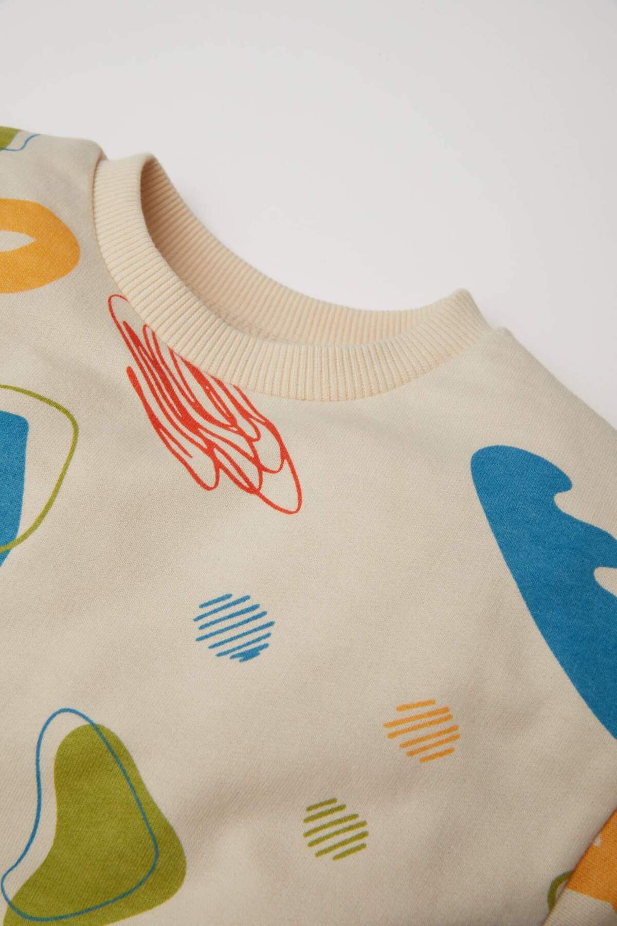 Defacto Erkek Bebek 2li Takım Desenli Sweatshirt Alt D5822A5NS fotoğrafı 3 (önizleme)