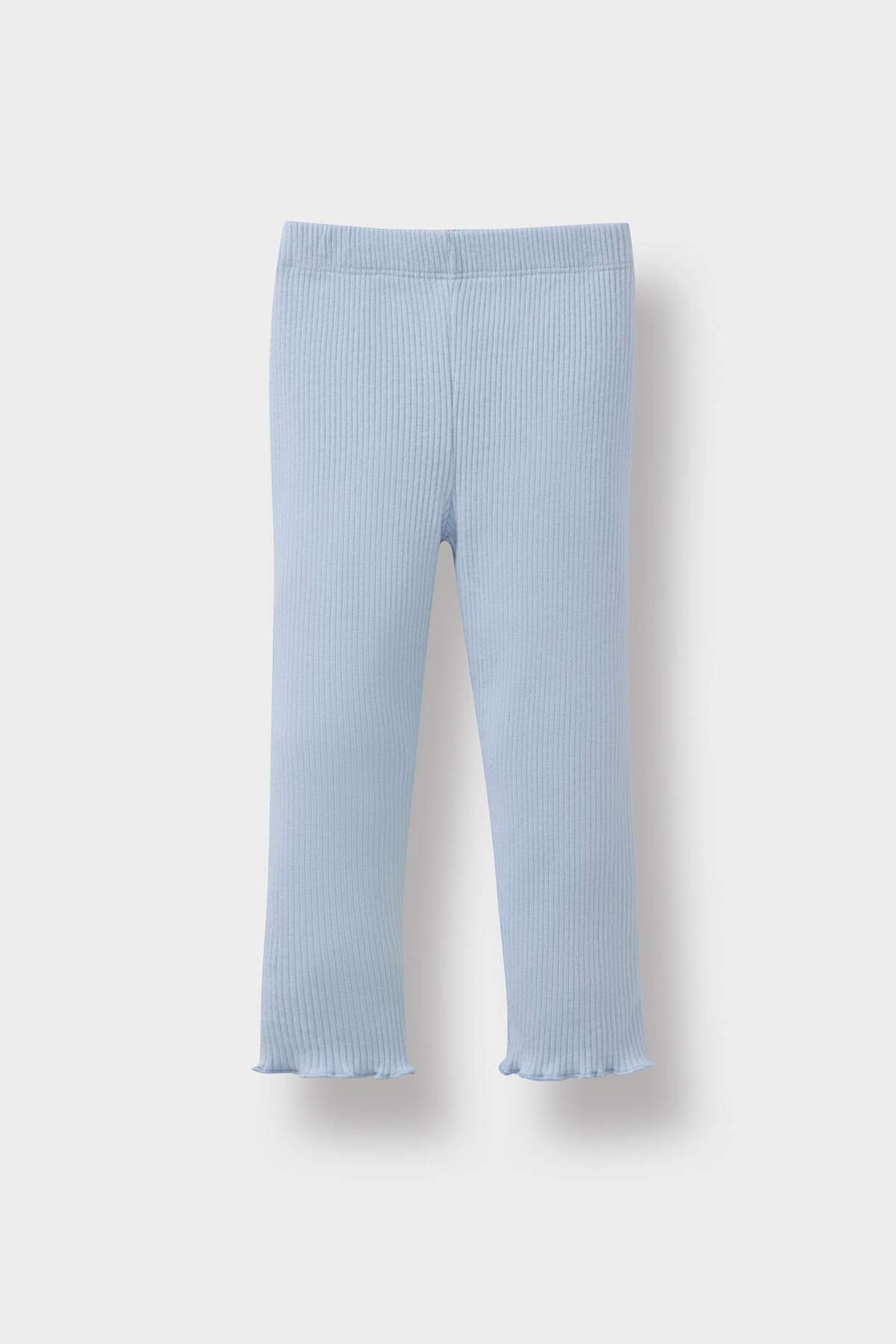 Defacto Kız Bebek 2li Takım Çiçekli Fitilli Kaşkorse Uzun Kollu Tişört Beli Lastikli Alt Y1122A224AU fotoğrafı 2 (önizleme)