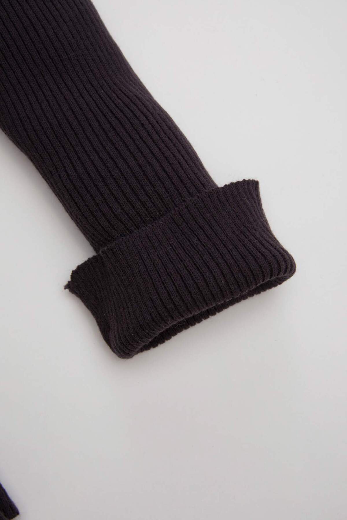 Defacto İspanyol Paça Fitilli Bej Triko Tayt Kız Bebek C8442A524WN fotoğrafı 3 (önizleme)