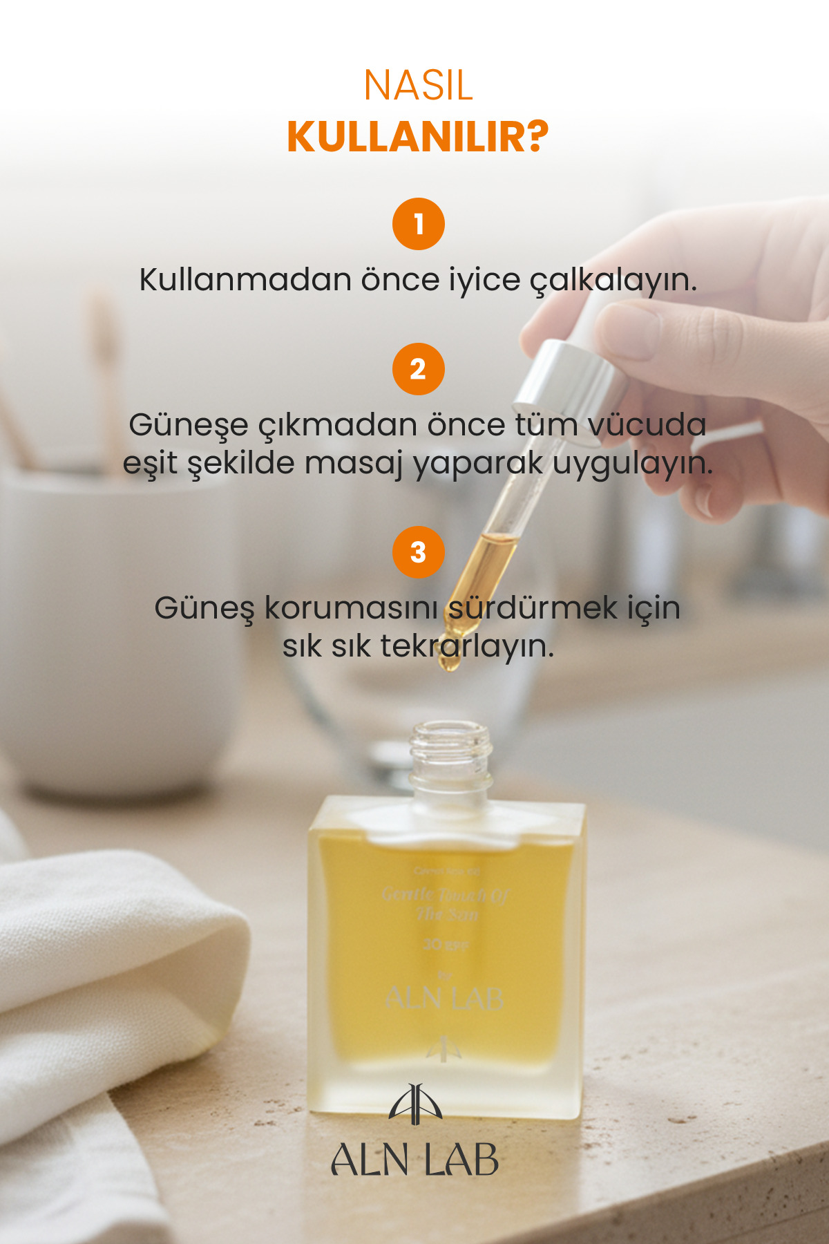Sun Oil SPF 30 Havuç Tohumu Yağlı Bronzlaştırıcı Koruyucu Güneş Yağı 50 ml — 8684308445743 — تصویر 5 از 5