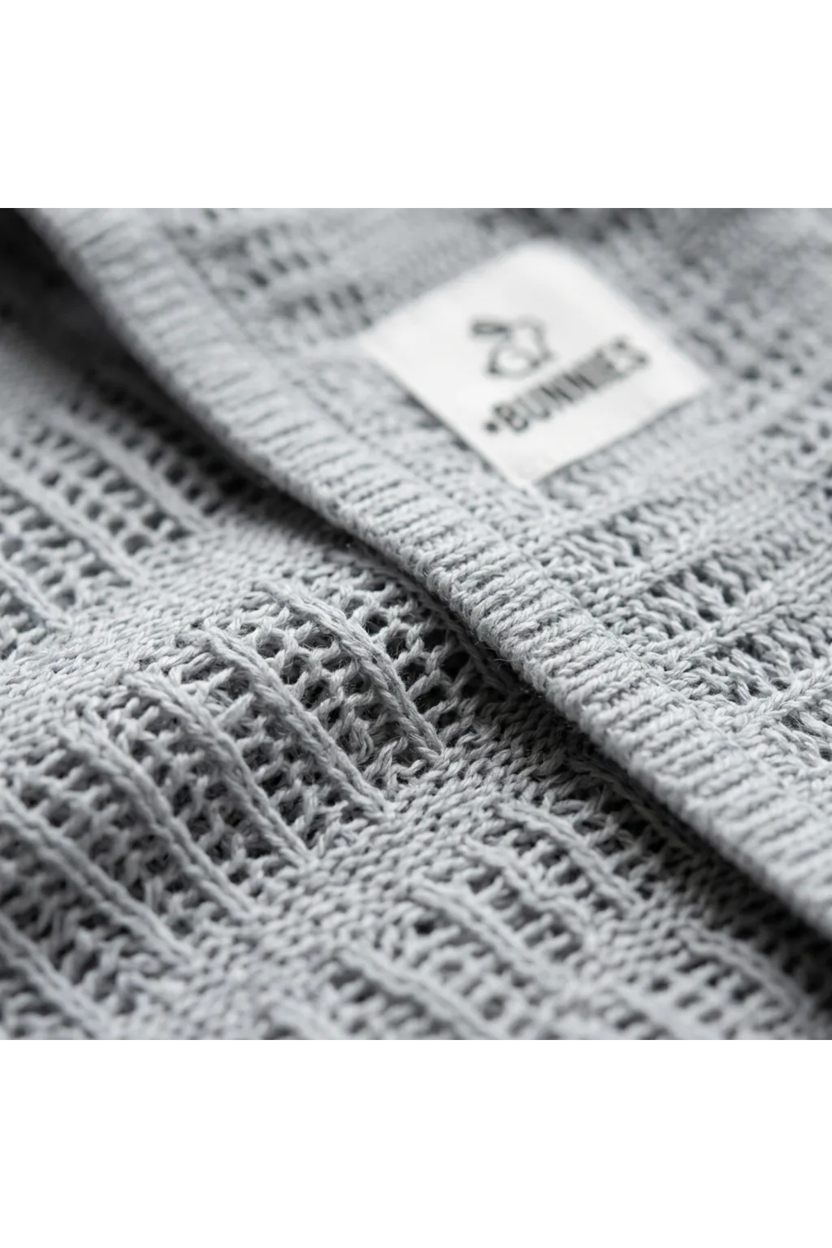 jr.bunnies Açık Mavi %100 Pamuk Bebek Battaniyesi 100x100 cm – Yazın Terletmeyen, Nefes Alan Hafif Örtü fotoğrafı 3 (önizleme)