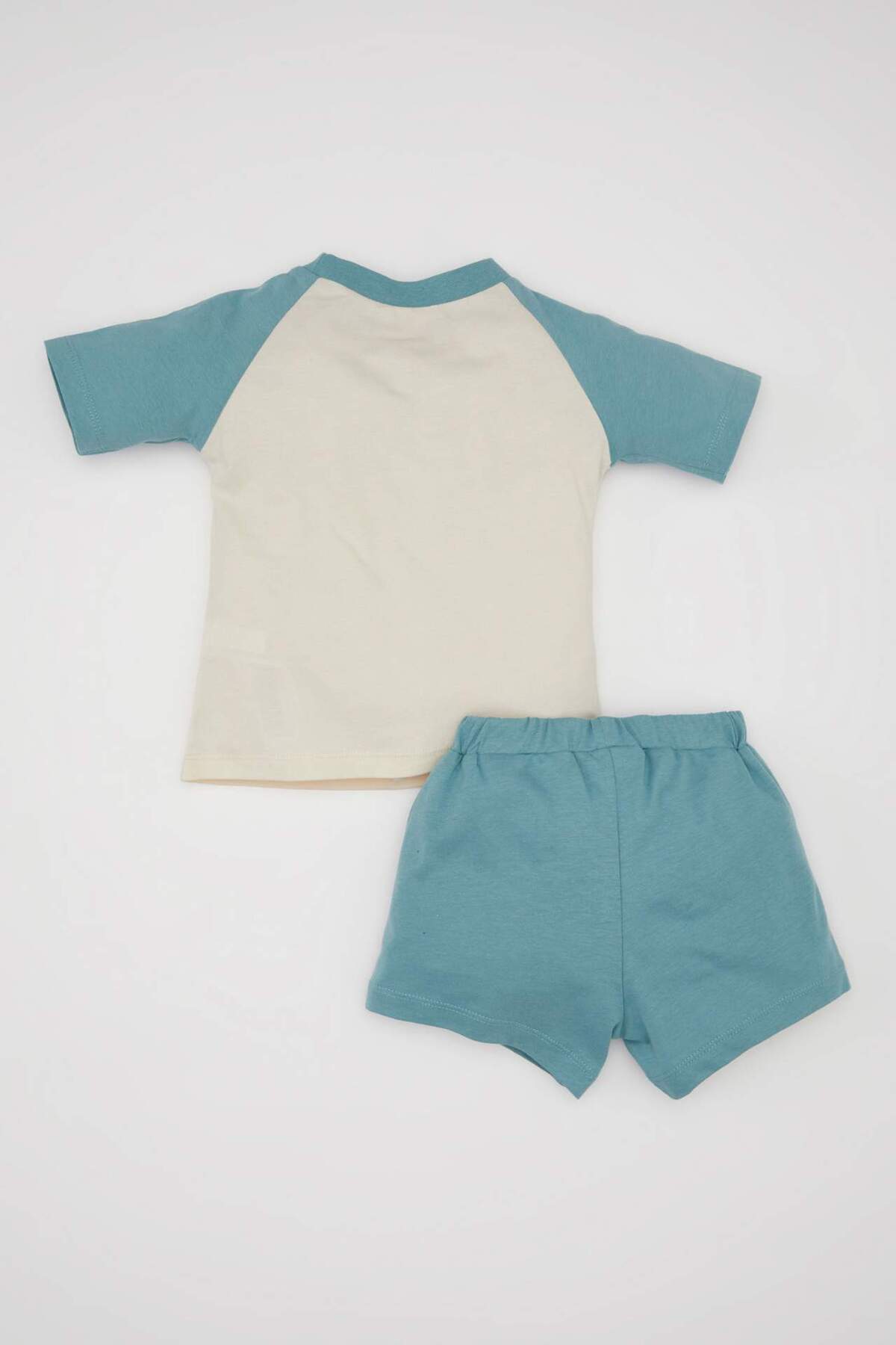 Defacto Erkek Bebek 2li Takım Penye Baskılı Kısa Kollu Tişört Şort C5919A524SM fotoğrafı 5 (önizleme)