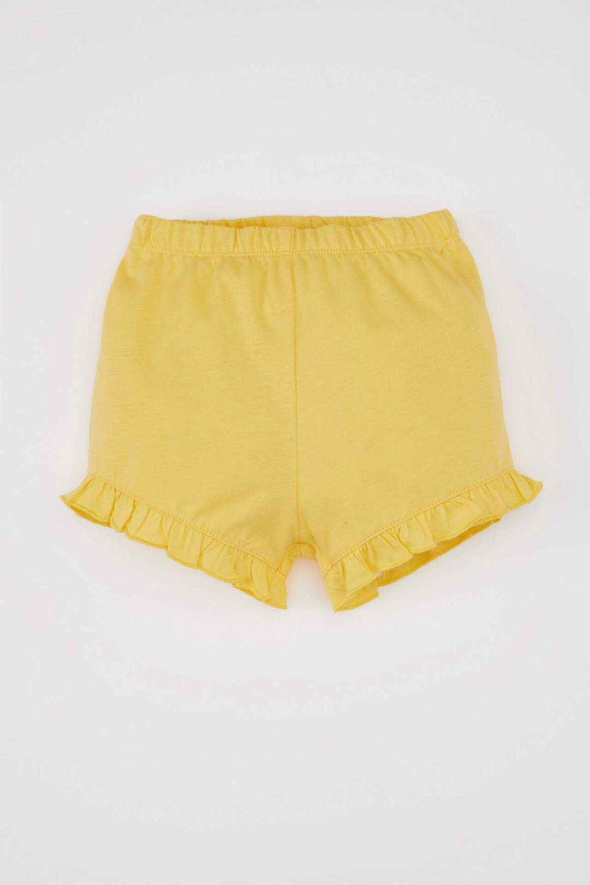 Defacto Kız Bebek 2li Takım Bisiklet Yaka Baskılı Kısa Kollu Tişört Şort C0036A524SM fotoğrafı 2 (önizleme)