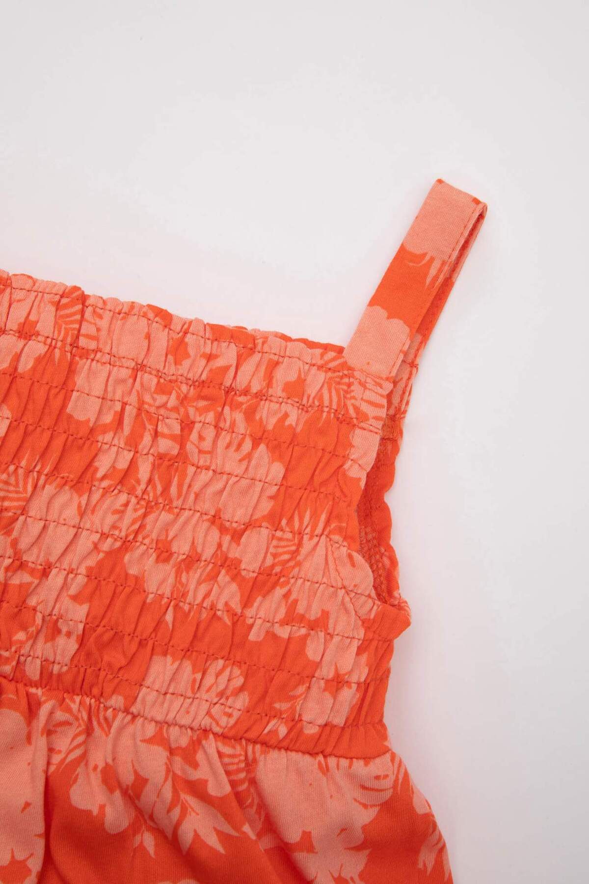 Defacto Kız Bebek Çiçekli Askılı Yazlık Elbise D0912A524SM fotoğrafı 2 (önizleme)