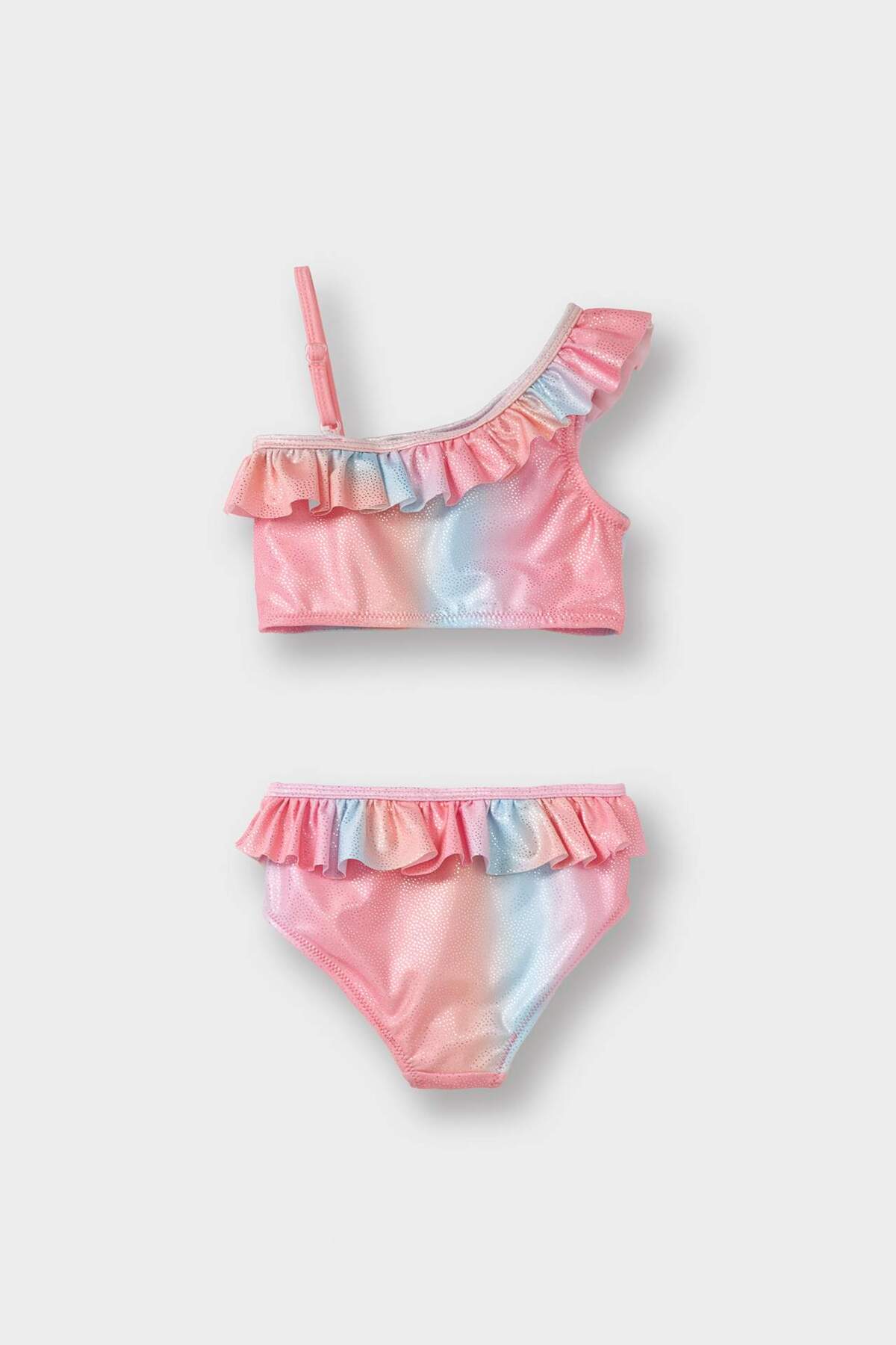 Defacto Kız Bebek Fırfırlı Renkli Bikini Takımı C0798A524SM fotoğrafı 4 (önizleme)