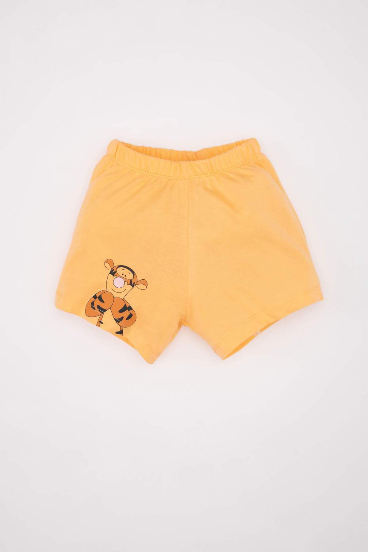 Defacto Erkek Bebek Pijama Takım Disney Winnie The Pooh Penye Kısa Kollu Üst Beli Lastikli Şort Alt C5202A5 fotoğrafı 2 (önizleme)