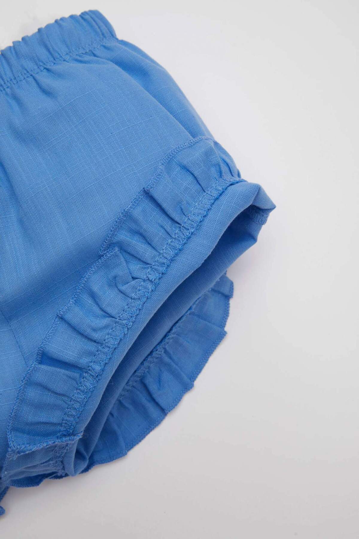 Defacto Kız Bebek 2li Takım Çiçekli Poplin Kolsuz Bluz Şort C9527A524SM fotoğrafı 6 (önizleme)