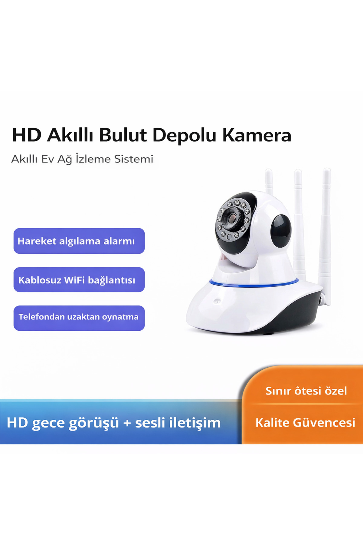 BLUE İNTER Gece Görüşlü Hd 360 Derece Wifi Ip Bebek Kamerası fotoğrafı 7 (önizleme)