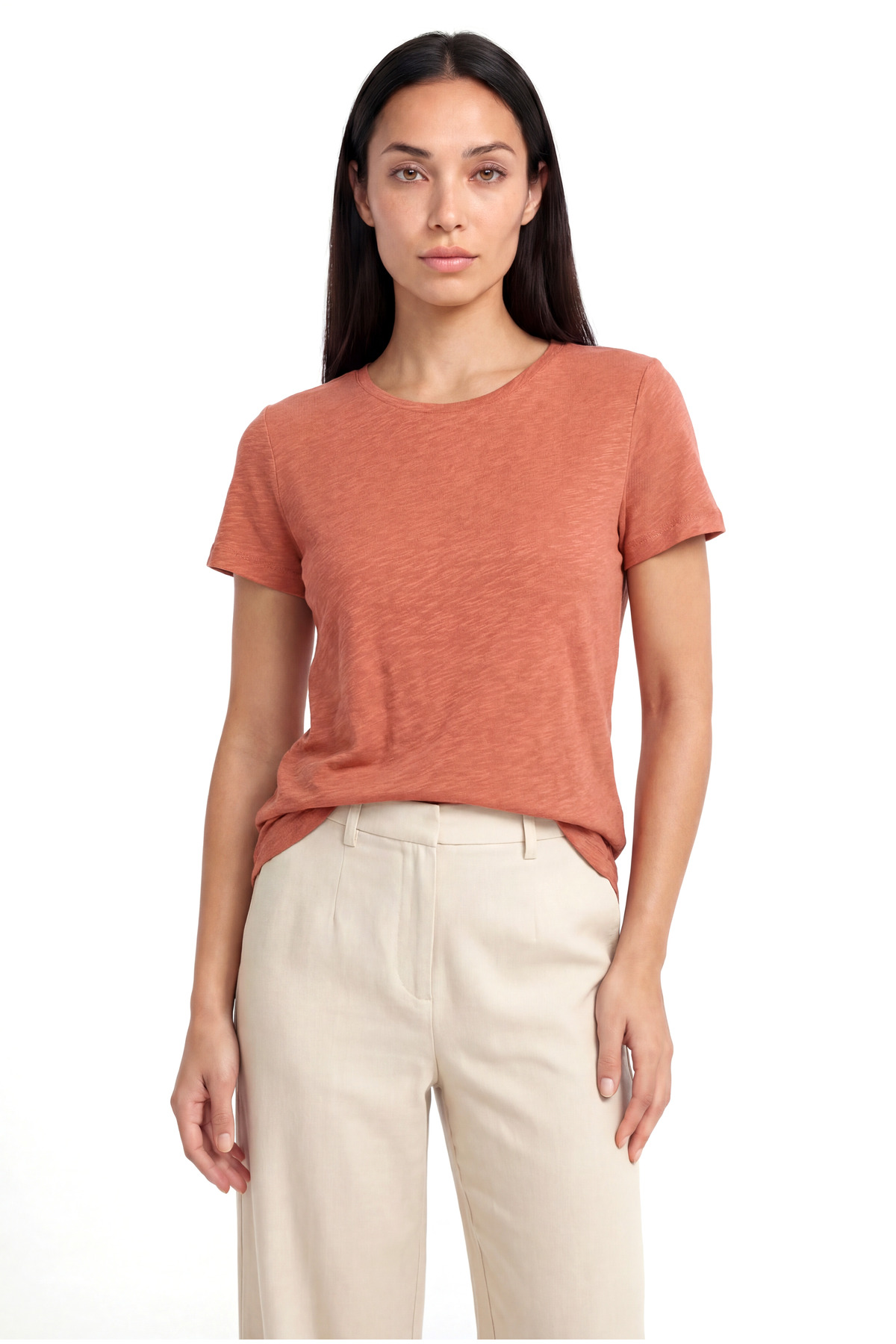 Garnet Crew Neck Cotton Short Sleeve Women's T-Shirt Bettina S/S TOP