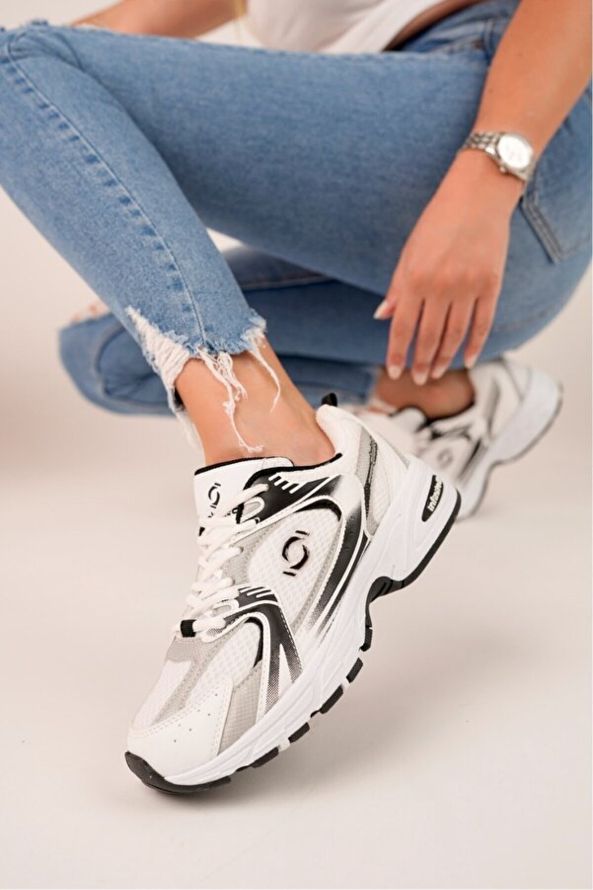 İNFİNİTE  530 Kadın, Erkek, Unisex Ortopedik Triko Yürüyüş Spor Ayakkabısı, Günlük Sneaker - Görsel 3