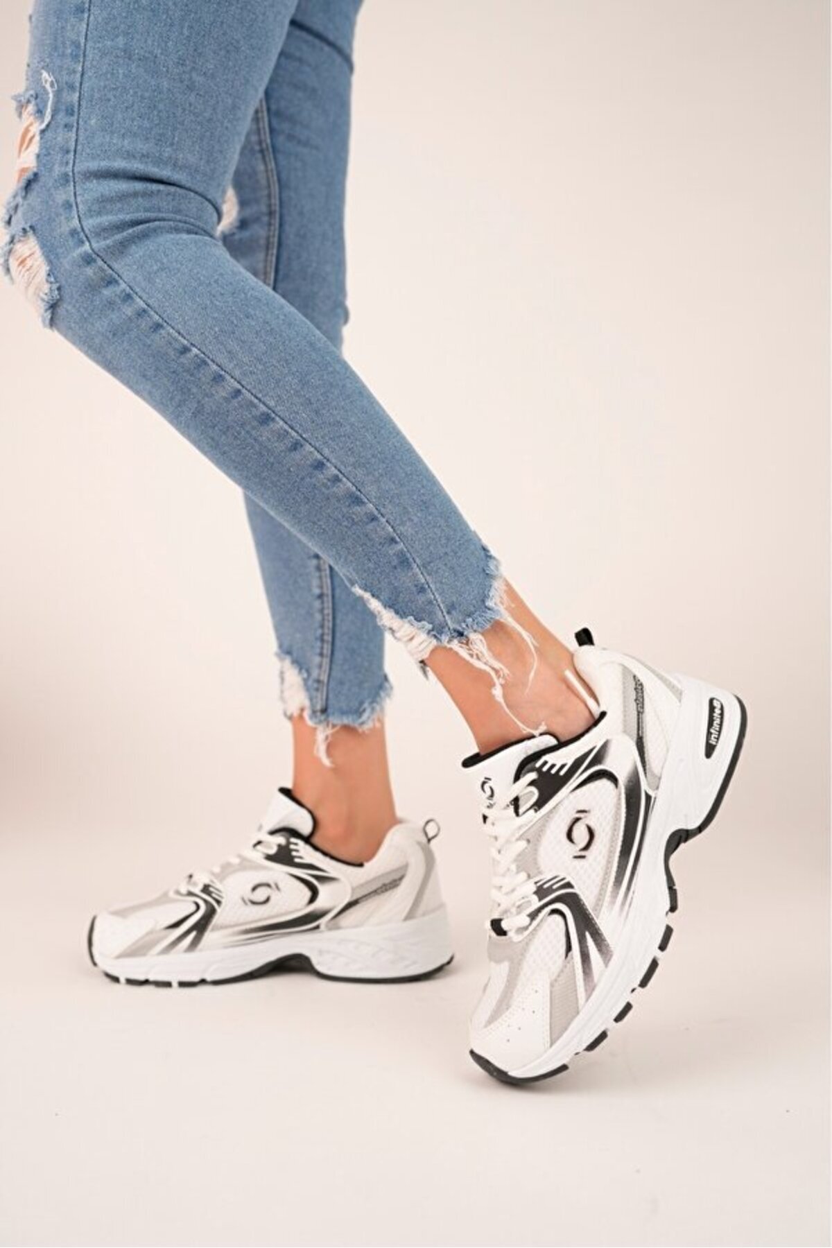 İNFİNİTE  530 Kadın, Erkek, Unisex Ortopedik Triko Yürüyüş Spor Ayakkabısı, Günlük Sneaker - Görsel 2