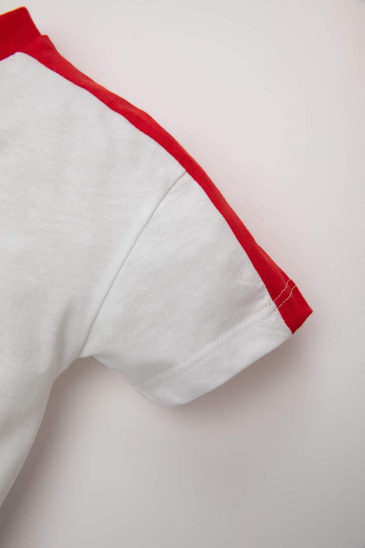 Defacto Bisiklet Yaka Baskılı Kısa Kollu Tişört Erkek Bebek D1485A524SM fotoğrafı 6 (önizleme)