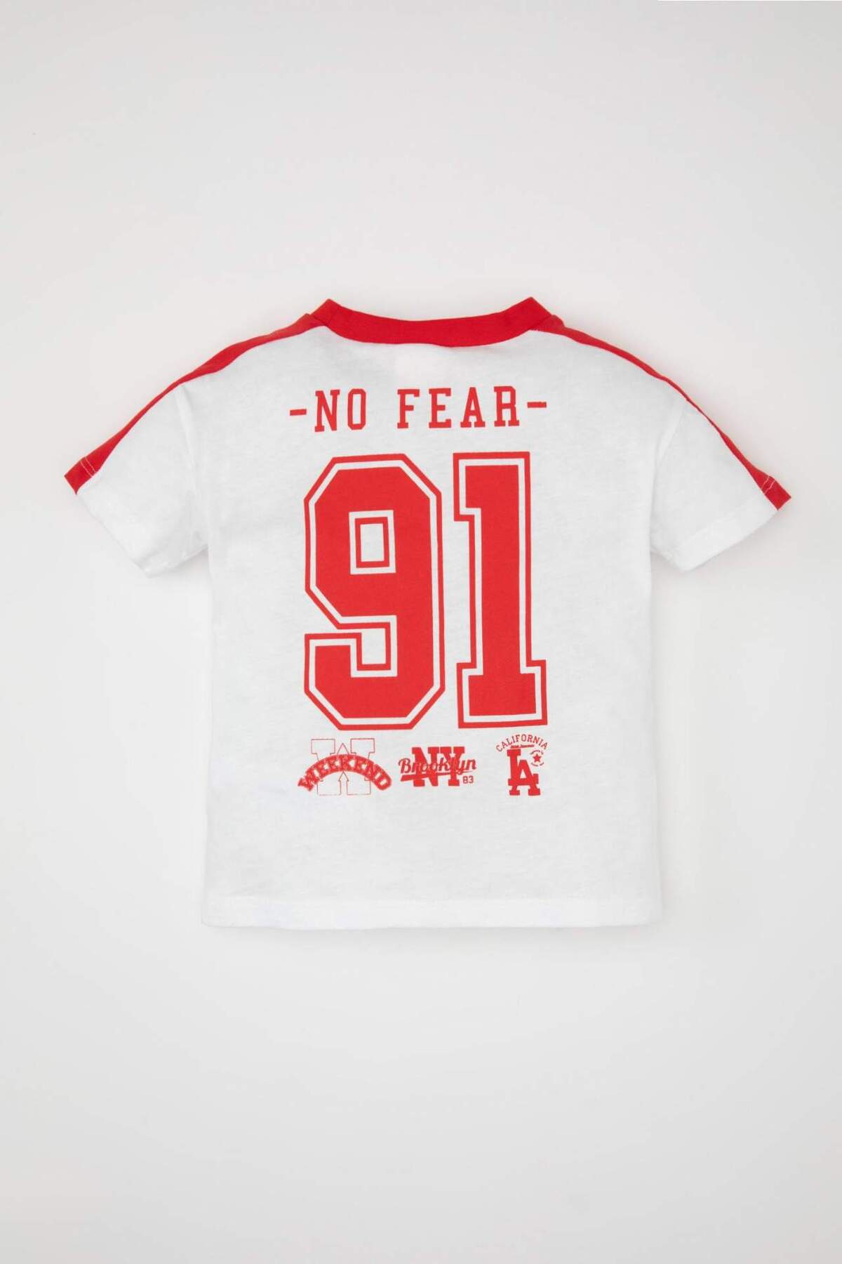 Defacto Bisiklet Yaka Baskılı Kısa Kollu Tişört Erkek Bebek D1485A524SM fotoğrafı 7 (önizleme)