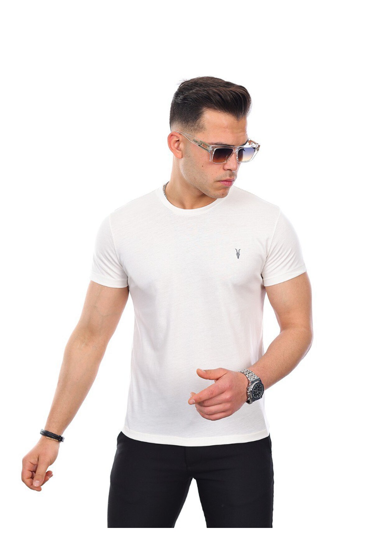 Kozik  Erkek Koku Tutyaman 5'li Erkek Tişört - Görsel 4