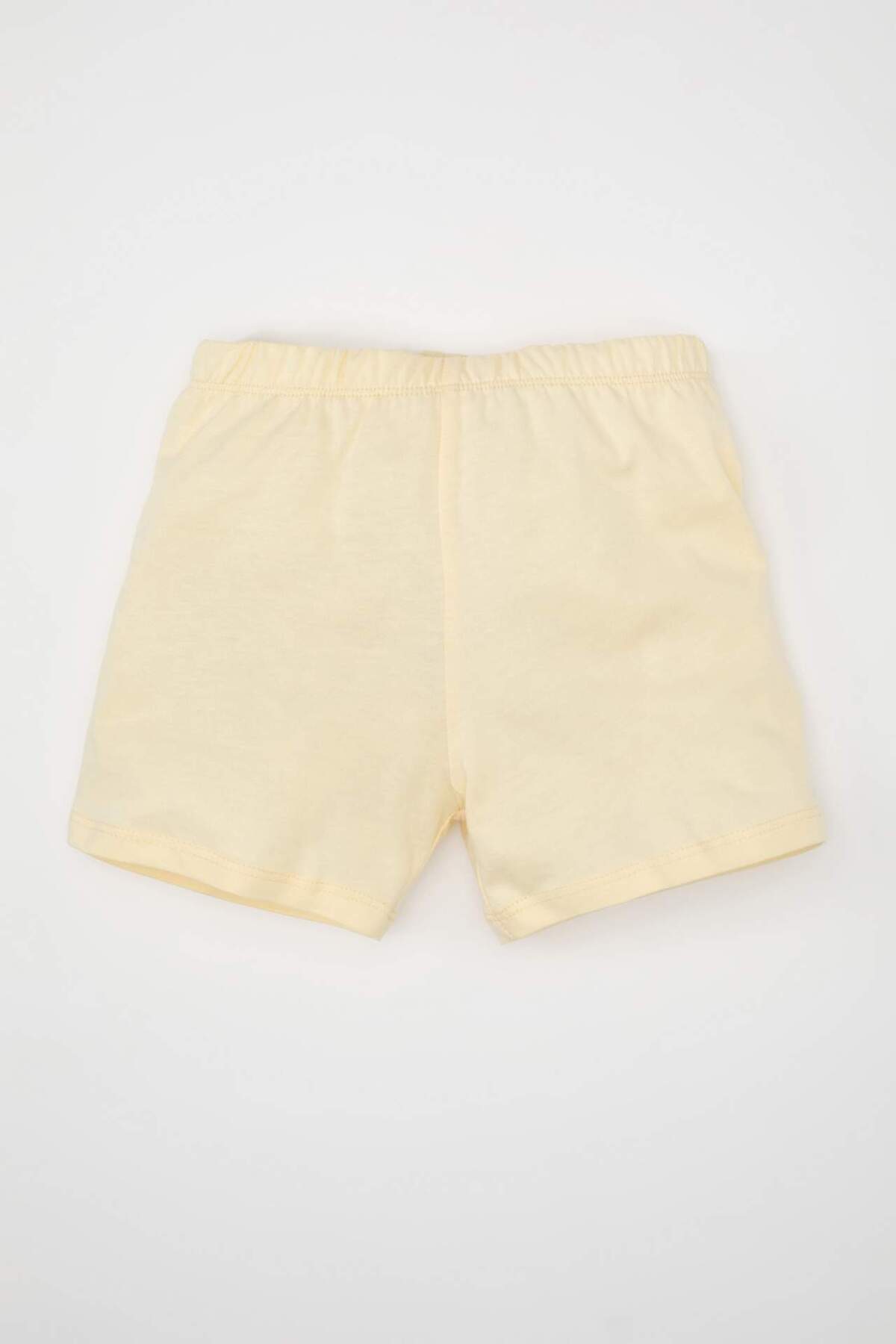 Defacto Kız Bebek Pijama Takımı Bisiklet Yaka Baskılı Penye Kısa Kollu Üst Şort C5069A524HS fotoğrafı 2 (önizleme)