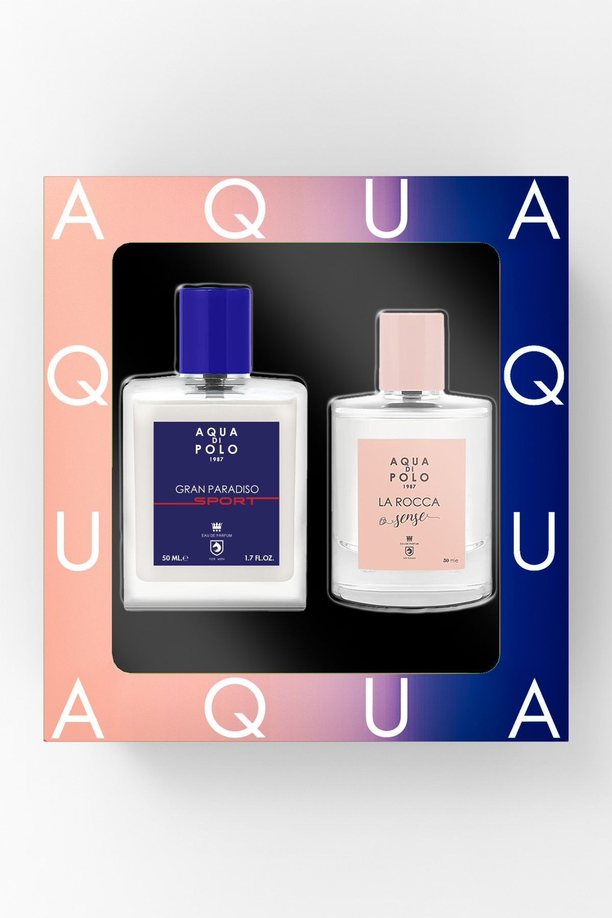 La Rocca Sense EDP Kadın Parfüm & Gran Paradiso Sport EDP Erkek Parfüm Seti 50ml 2 Adet — STCC021161