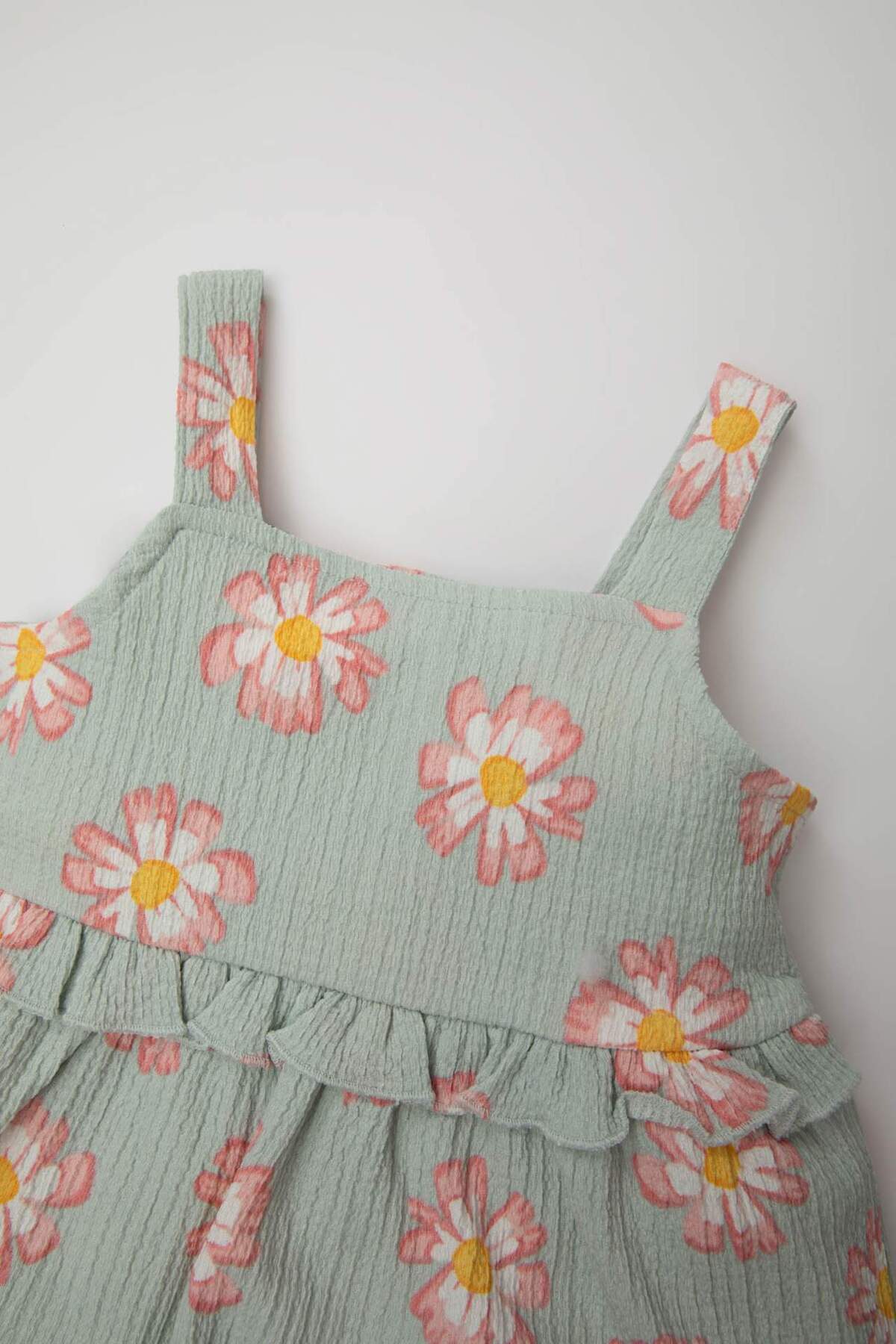 Defacto Çiçekli Kolsuz Elbise Kız Bebek C7167A524SM fotoğrafı 2 (önizleme)