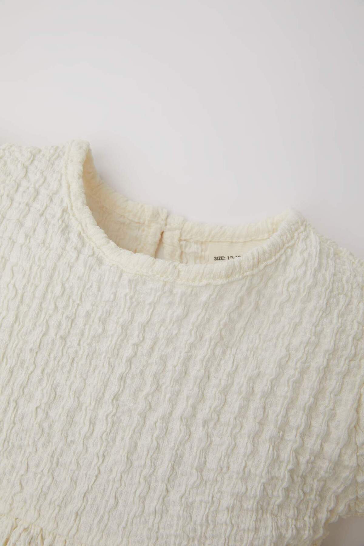 Defacto Kısa Kollu Elbise Kız Bebek C5211A524SM fotoğrafı 2 (önizleme)