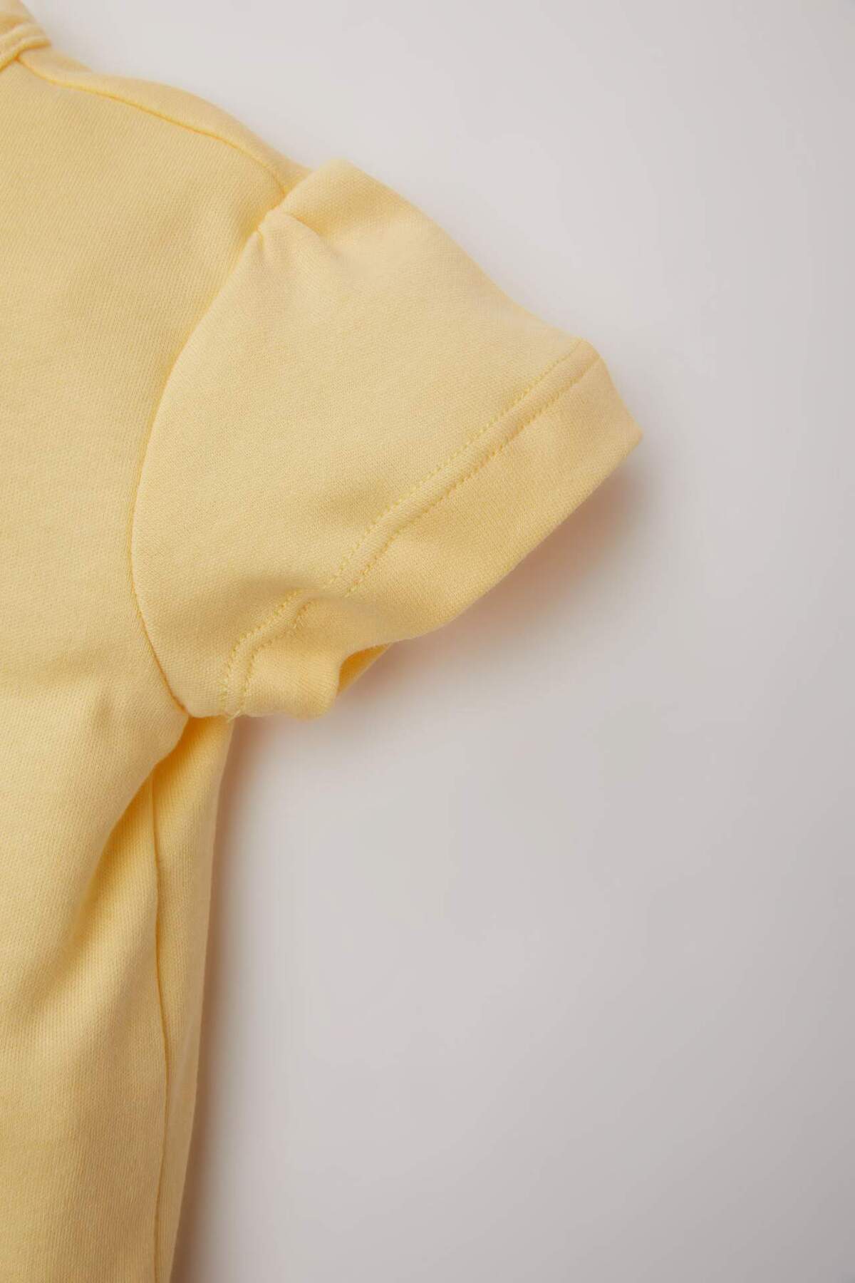 Defacto Kız Bebek Baskılı Kısa Kollu Şortlu Pijama Takımı C3484A524HS fotoğrafı 4 (önizleme)