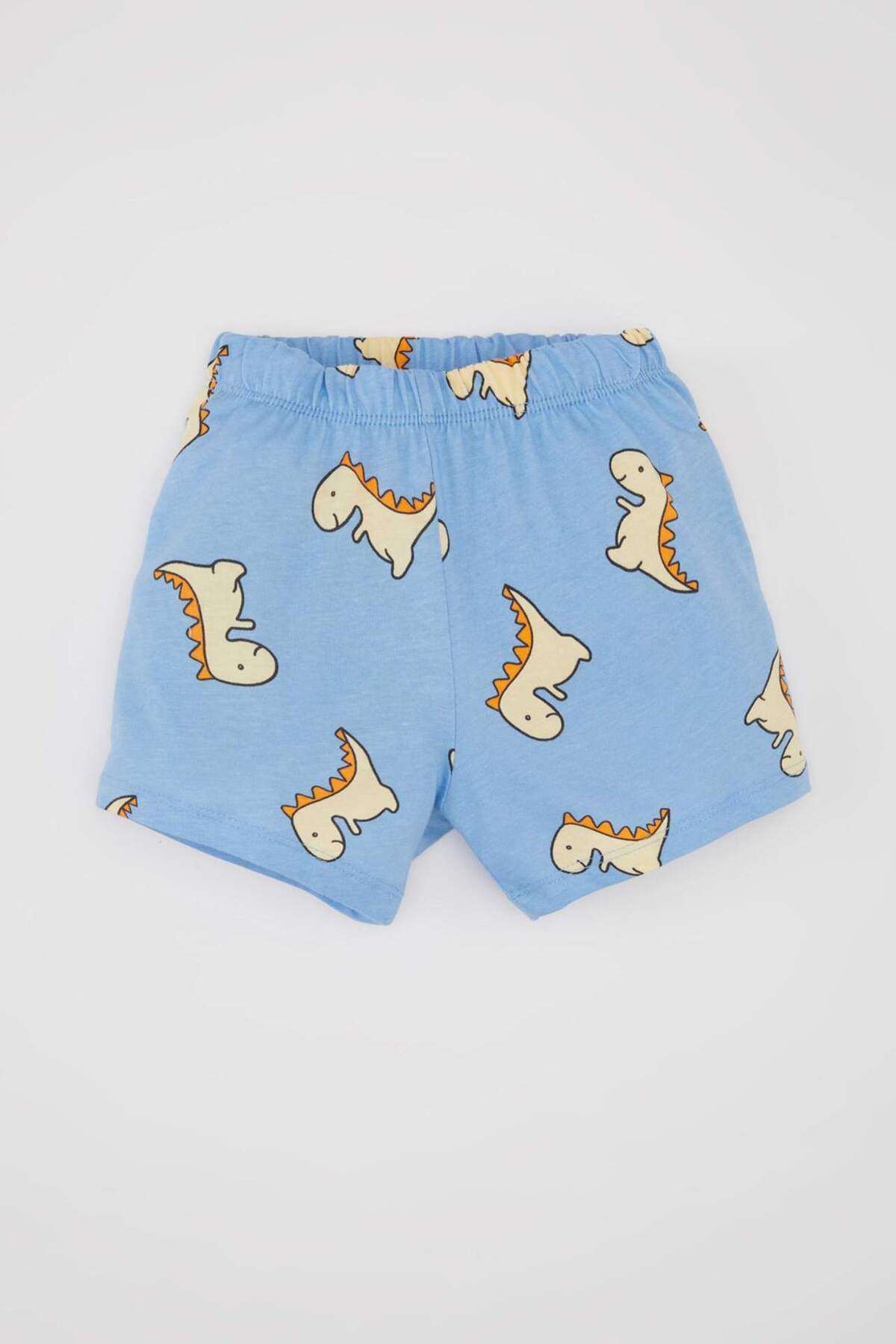 Defacto Erkek Bebek Pijama Takımı Dinazor Baskılı Penye Kısa Kollu Üst Şort C1997A524HS fotoğrafı 7 (önizleme)