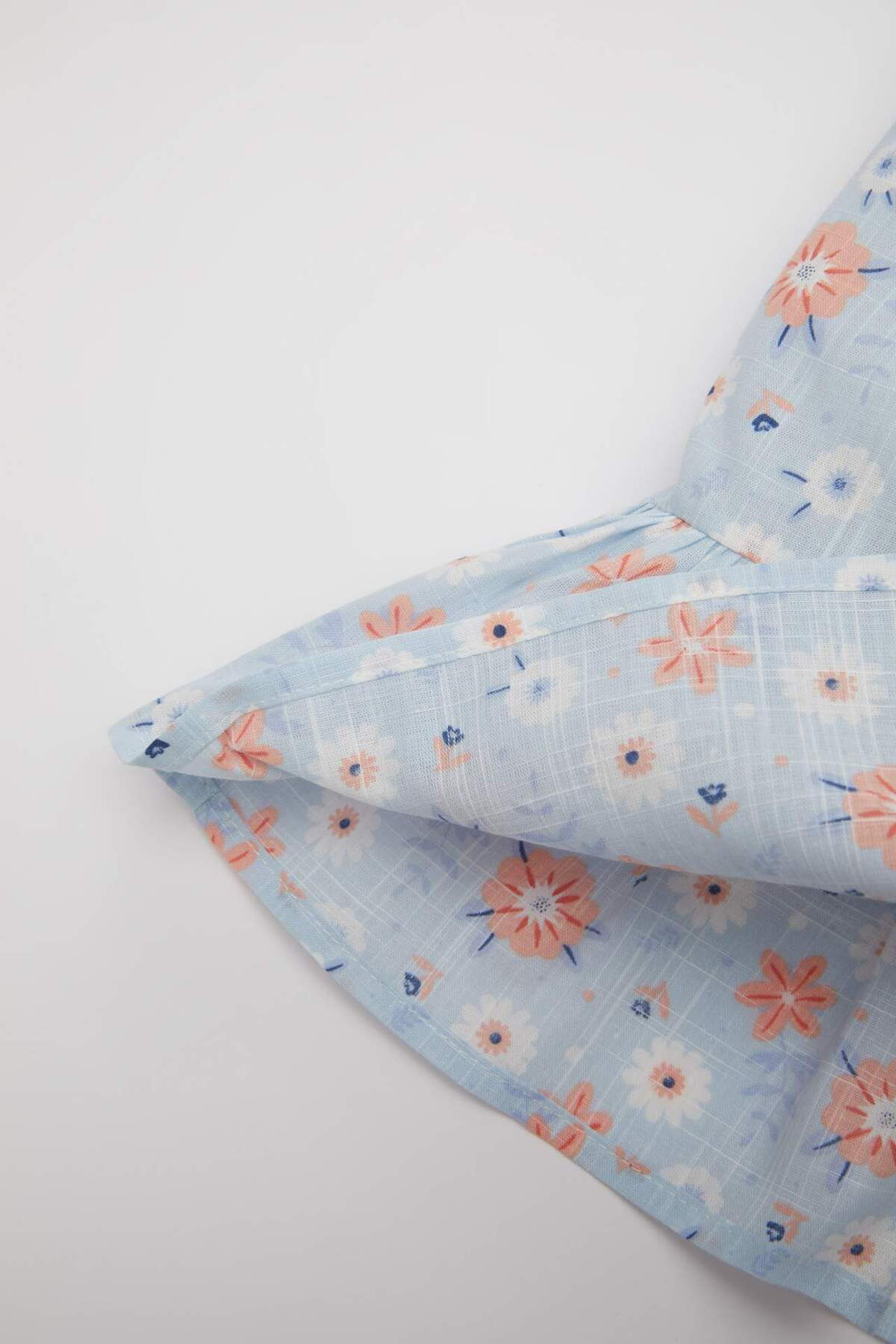 Defacto Kız Bebek Çiçekli Kolsuz Poplin Elbise C2413A524SM fotoğrafı 4 (önizleme)