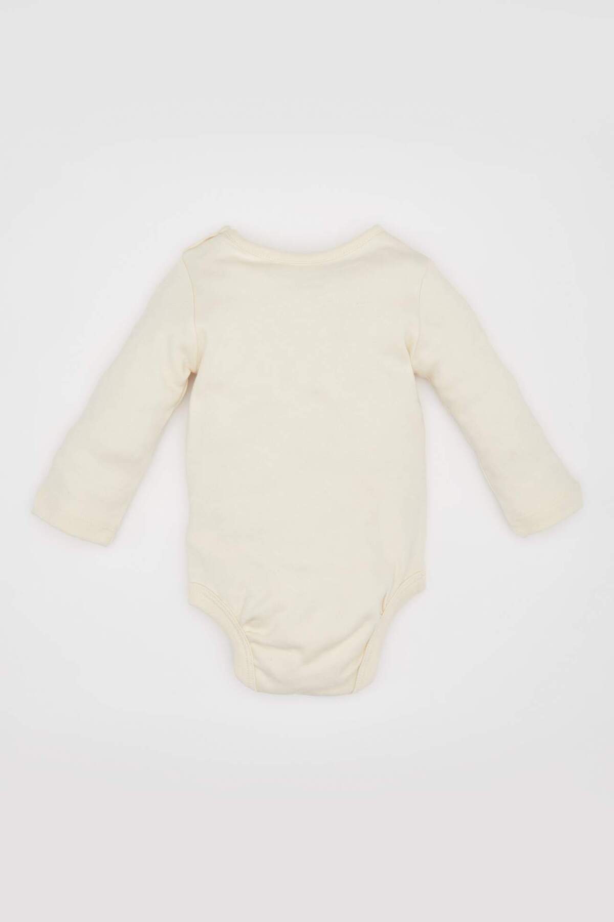 Defacto Kız Bebek Yeni Doğan Bisiklet Yaka Gökkuşağı Baskılı Uzun Kollu Çıtçıtlı Body B7713A524SP fotoğrafı 4 (önizleme)