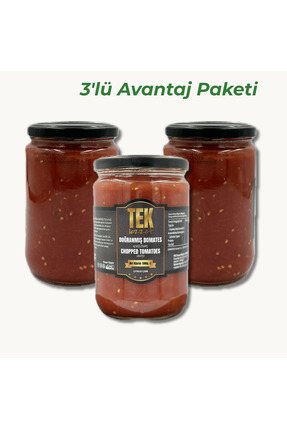 Tek Lezzet Doğranmış Domates Sosu - 3'lü Avantajlı Paket