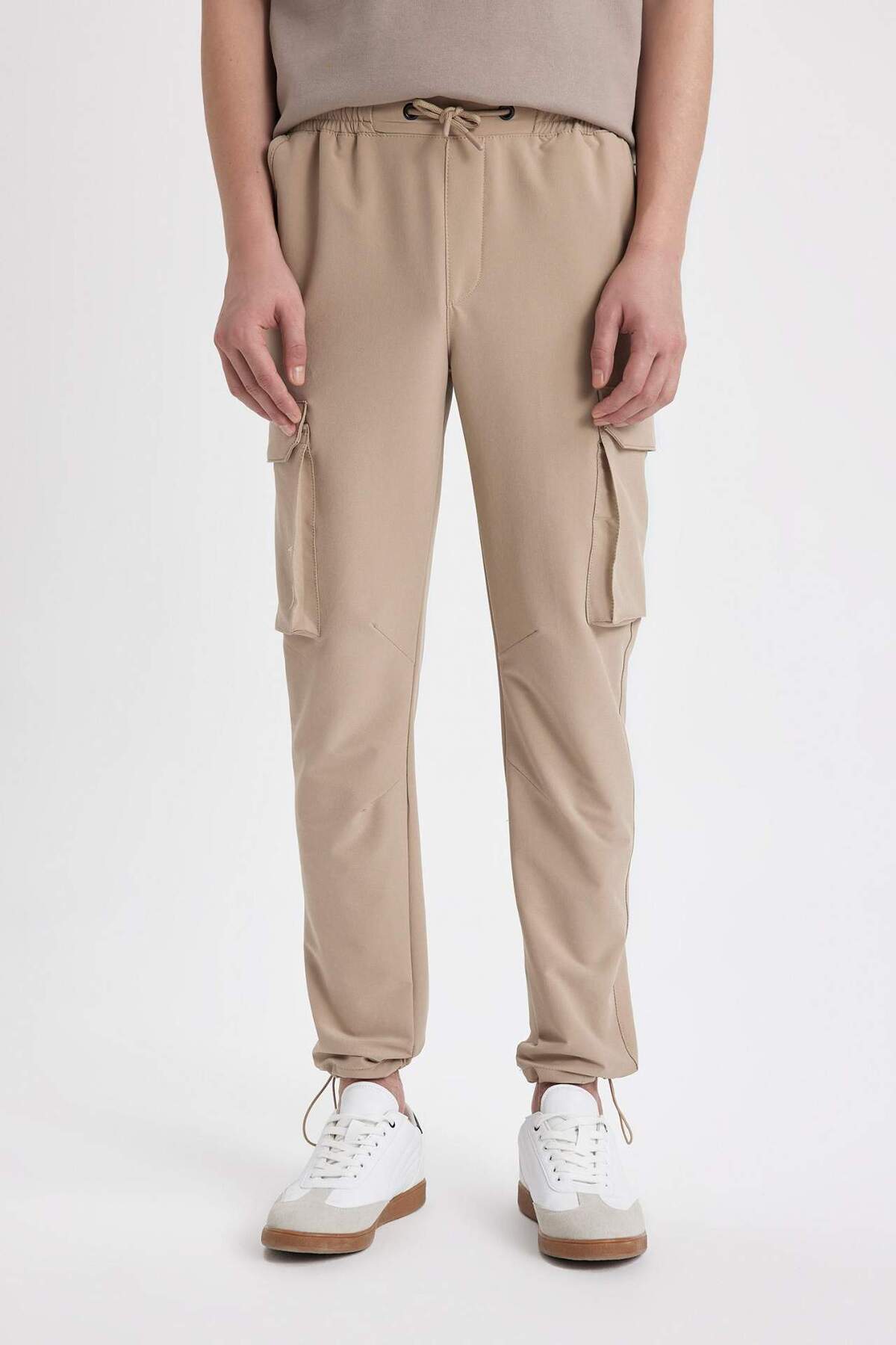 DeFacto Jogger Taktik Pantolon Kargo Cepli B3585AX23AU — بژ