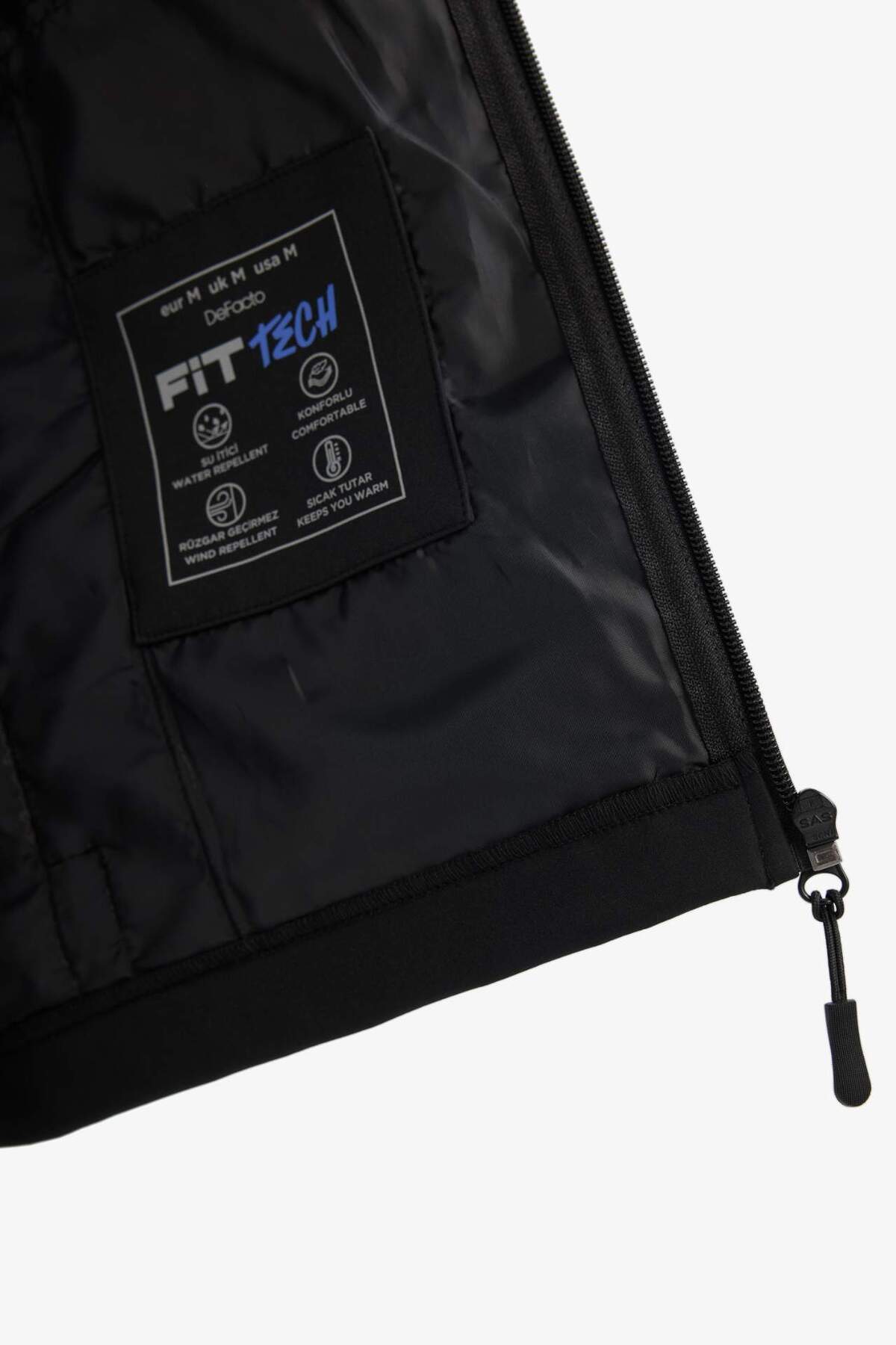 کت بارانی گرم، ضد باد، ضد آب Softshell A2122AX23WN — مشکی — تصویر 6 از 7